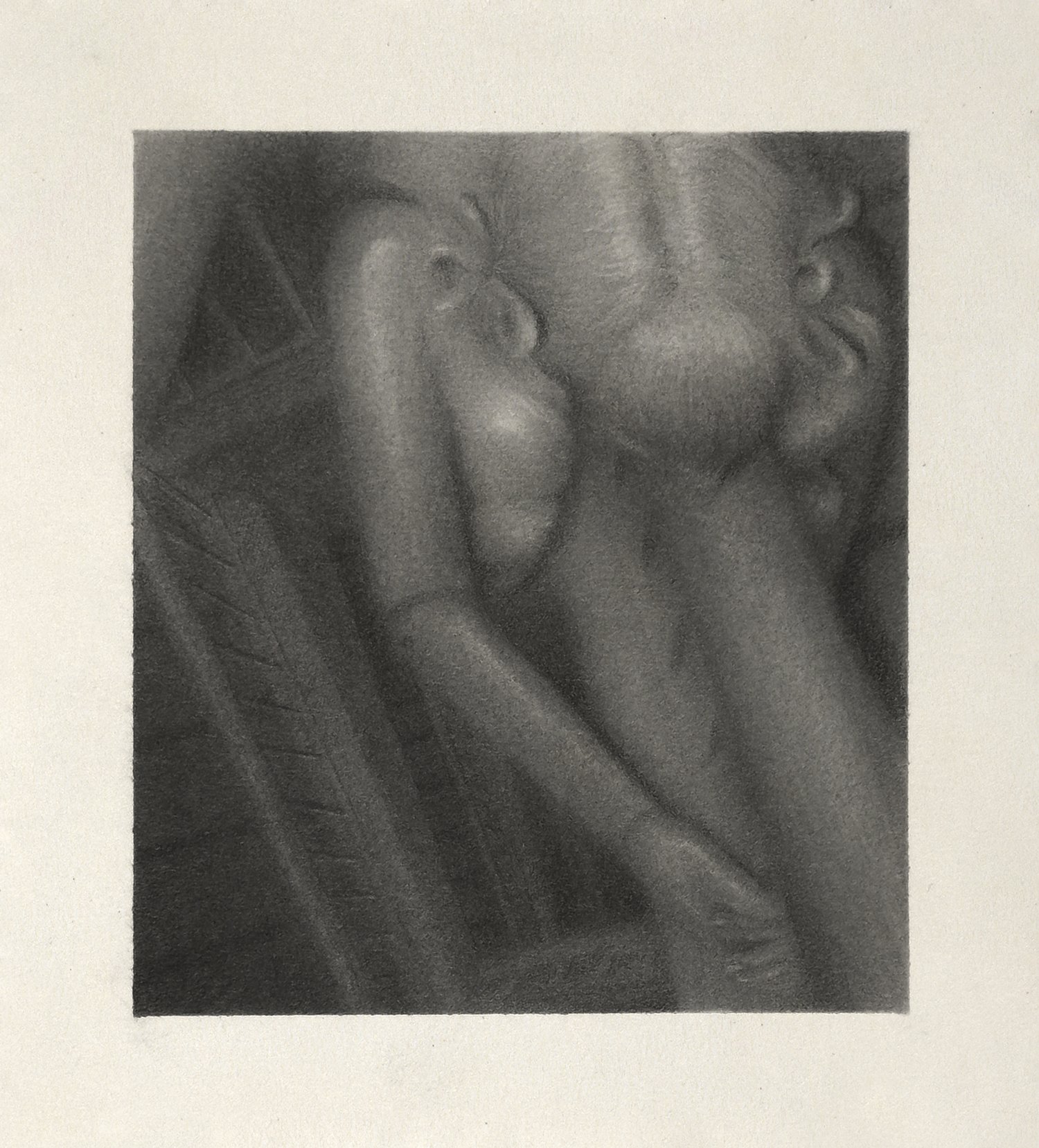  Arta Ajeti,  Fair above, as below , 2025, Graphite sur papier, 15.5 x 14 cm 