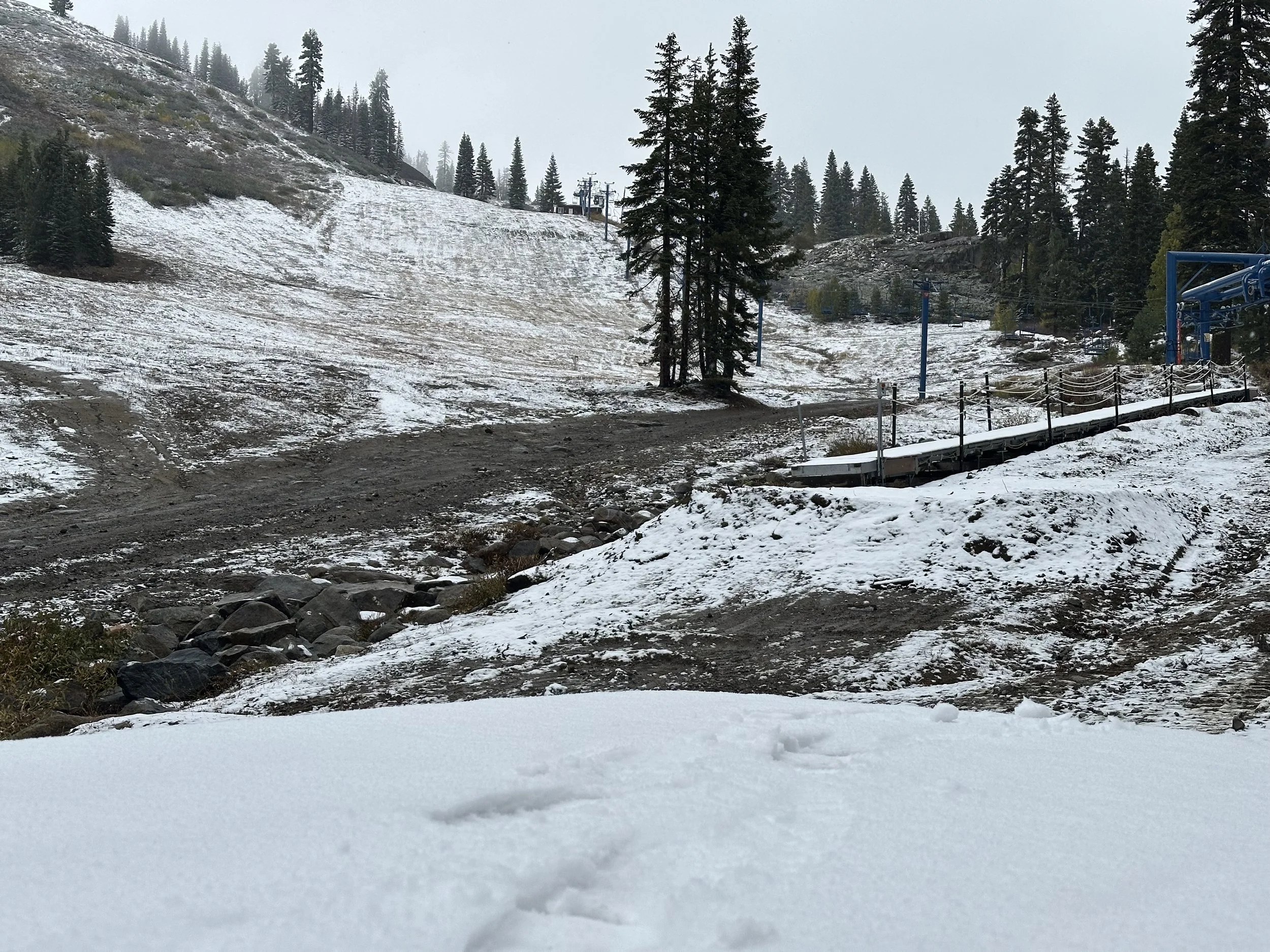 snow on deck