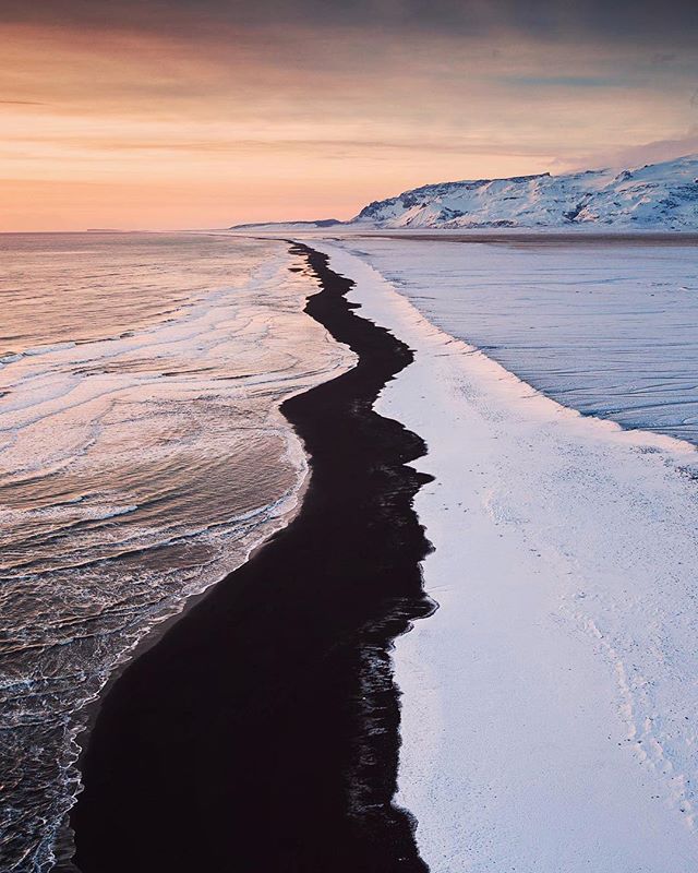 The Land of Contrasts
-
The few hours of light available during the winter months in Iceland provide a stunning glow over a majestic landscape. This shot was taken looking up the coastline of J&ouml;kuls&aacute;rl&oacute;n black sand beach, more famo