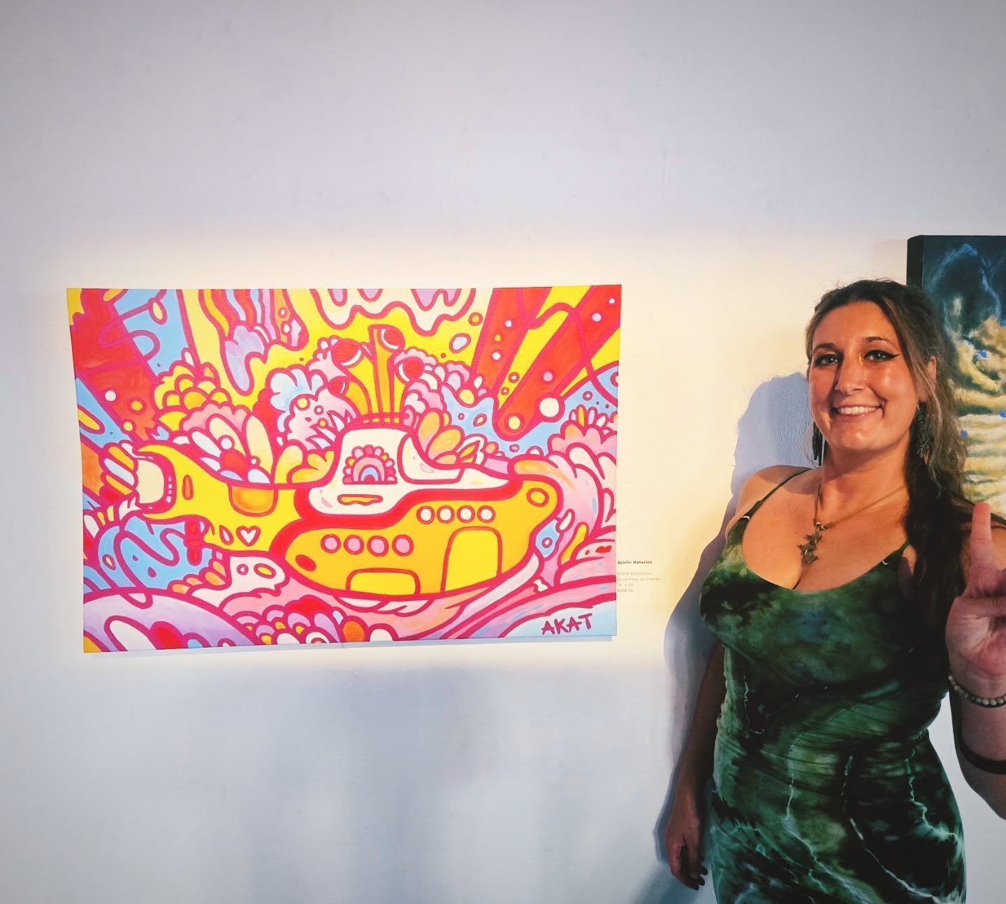 Check out my little Yellow Submarine for the Icons &amp; Idols: Art in Pop Culture show at The Sidney &amp; Berne Davis Art Center! 🎶

The Beatles and the artwork of the 60's and 70's heavily influenced the creation of my art style, especially the w