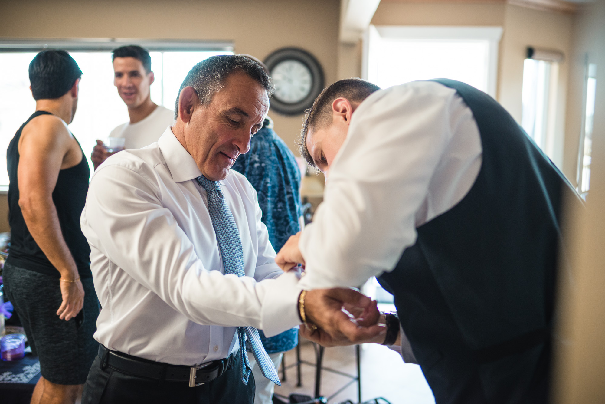 Father of the groom cufflinks prep