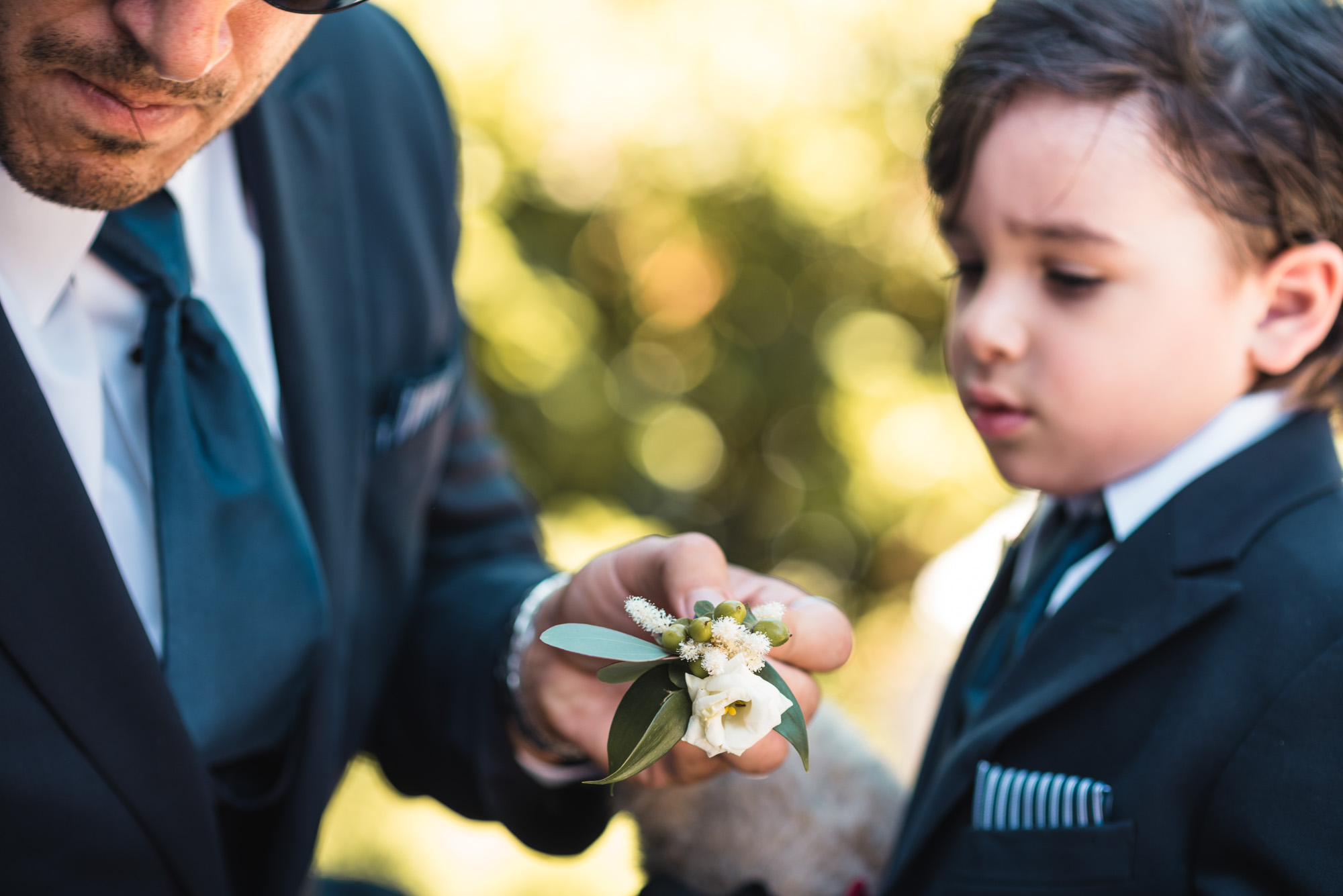 Groomsman boutonnière prep