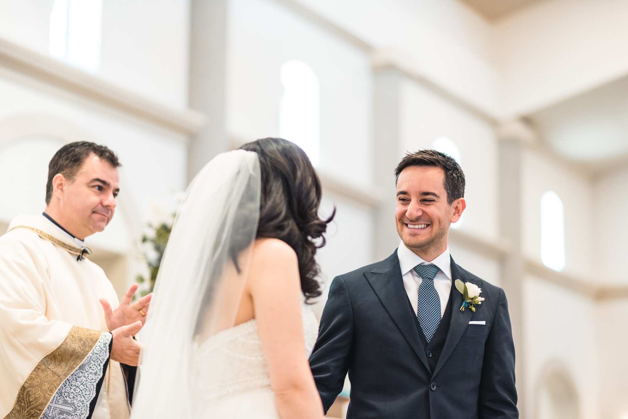 Bride and Groom at ceremony