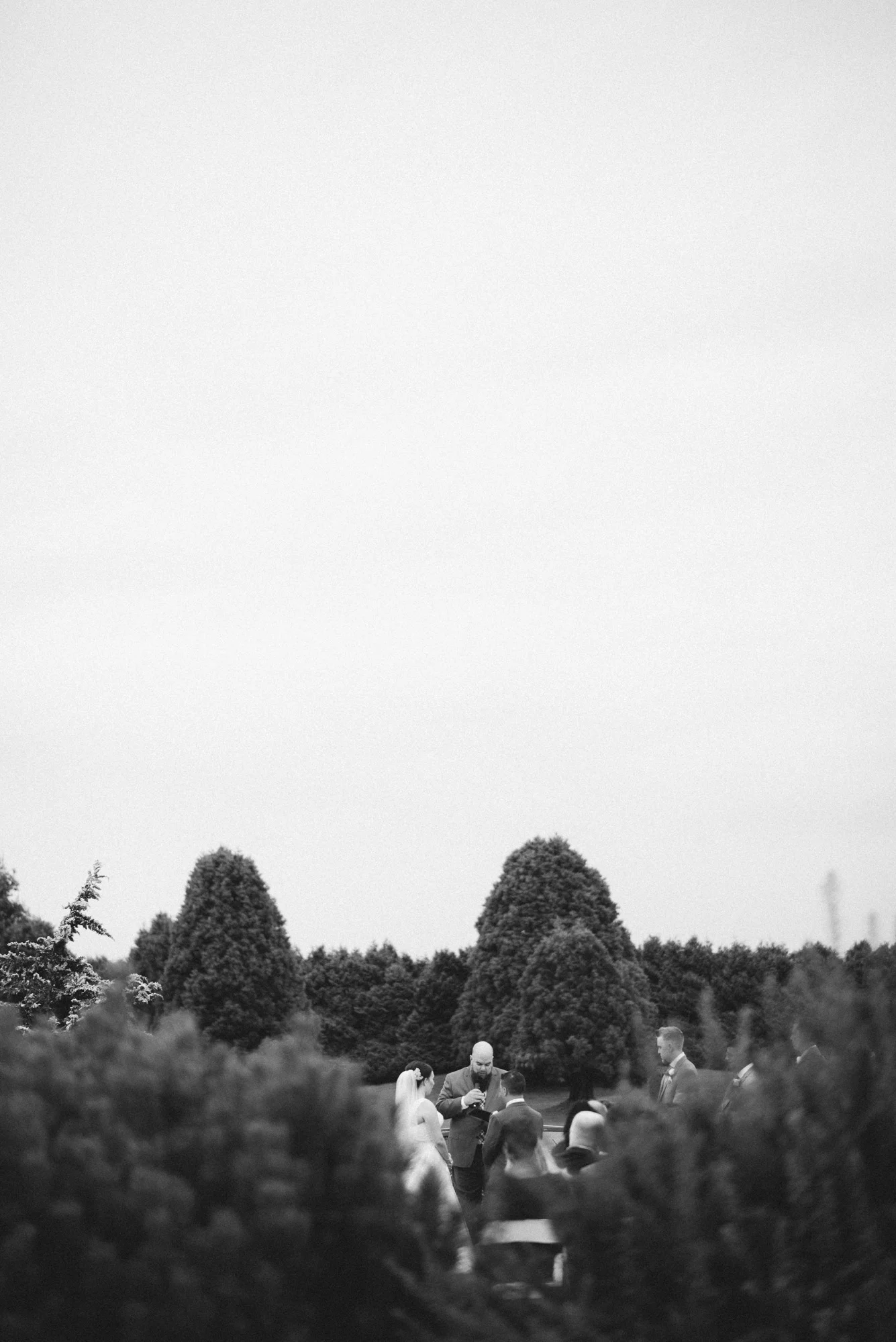 Pastor with Bride and Groom