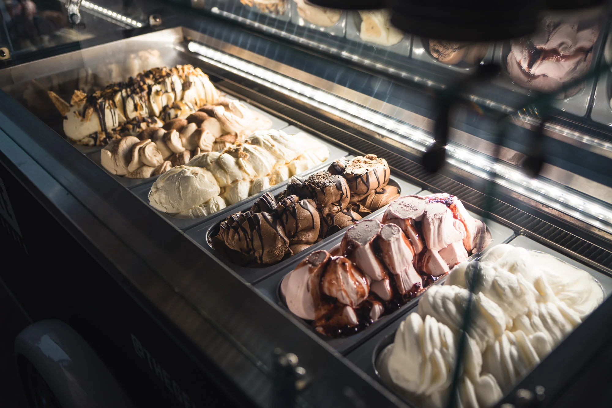 Gelato cart at reception