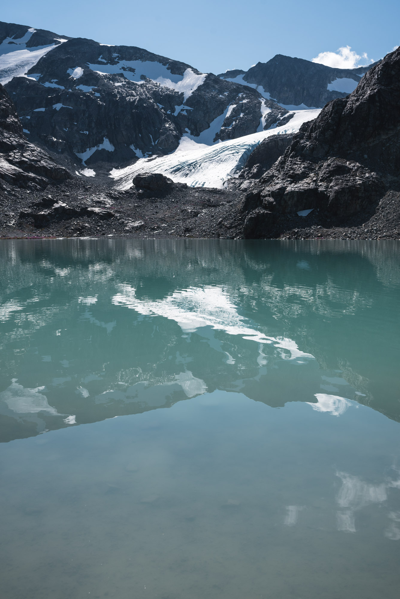 Wedgemount Lake glacier