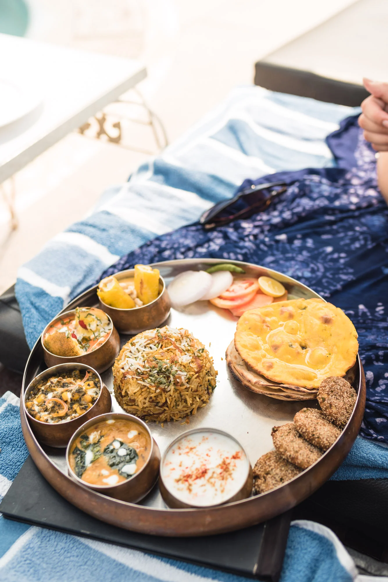 Vegetable thali in Varanasi