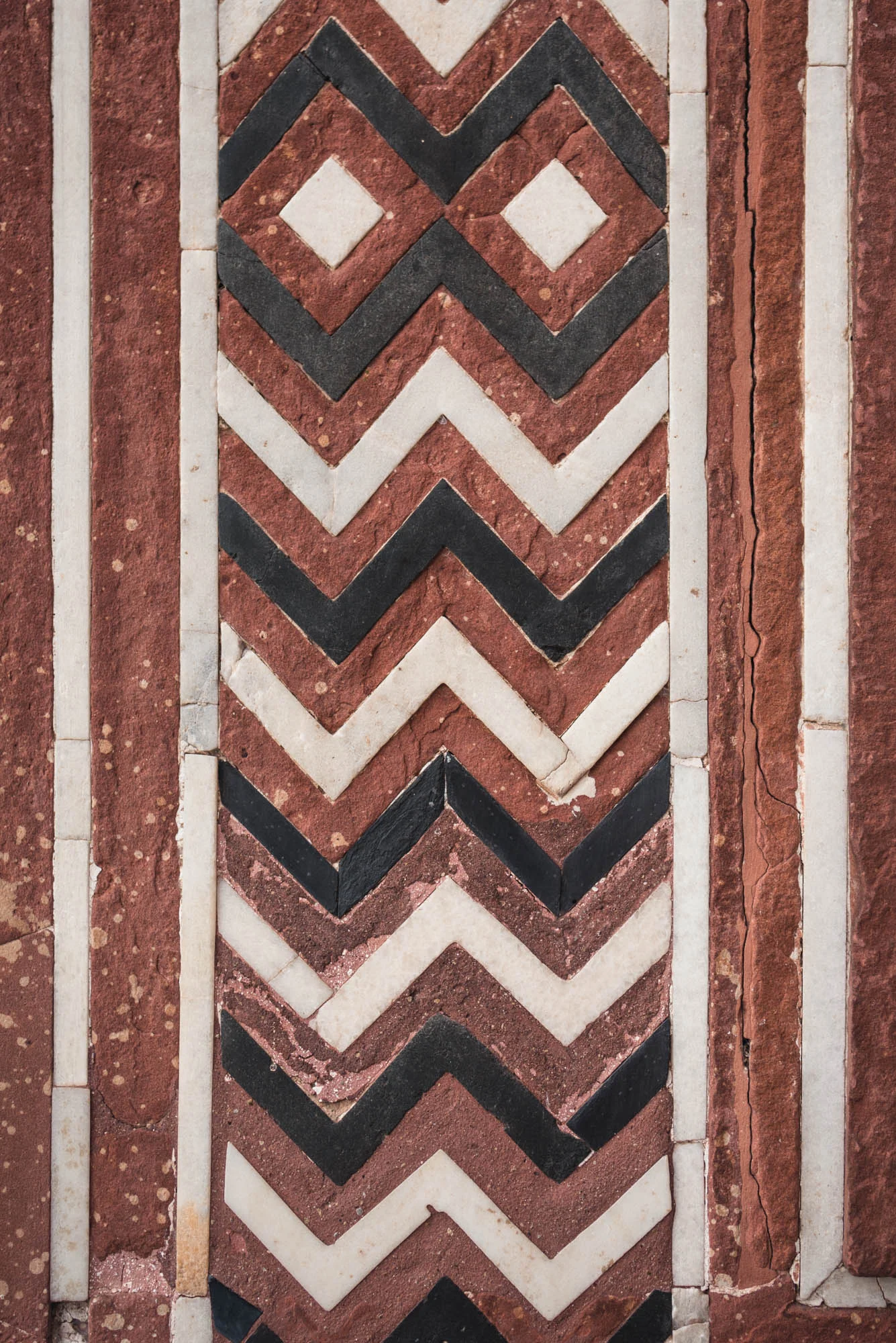Stone work at the Taj Mahal
