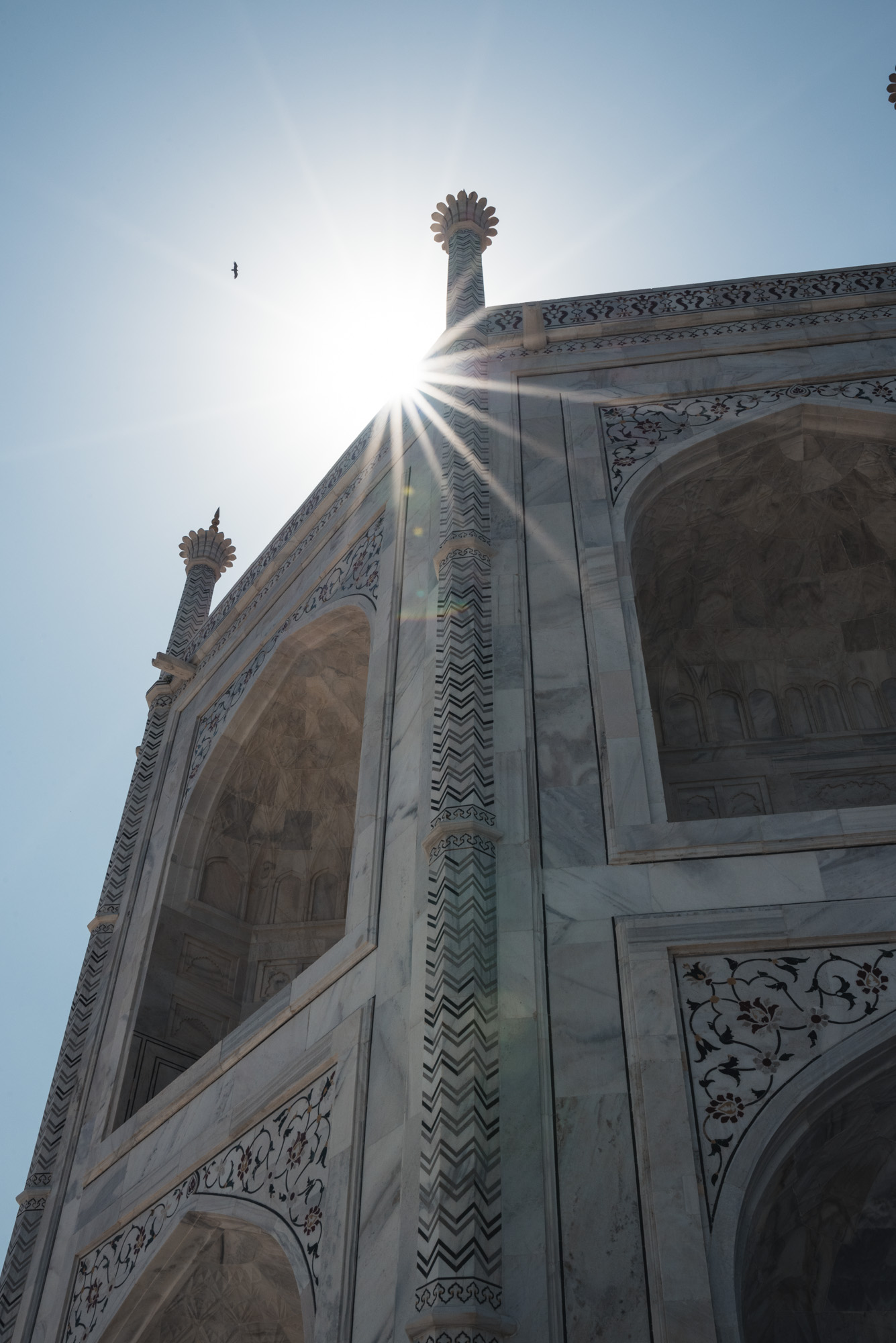 Sunstar at the Taj Mahal