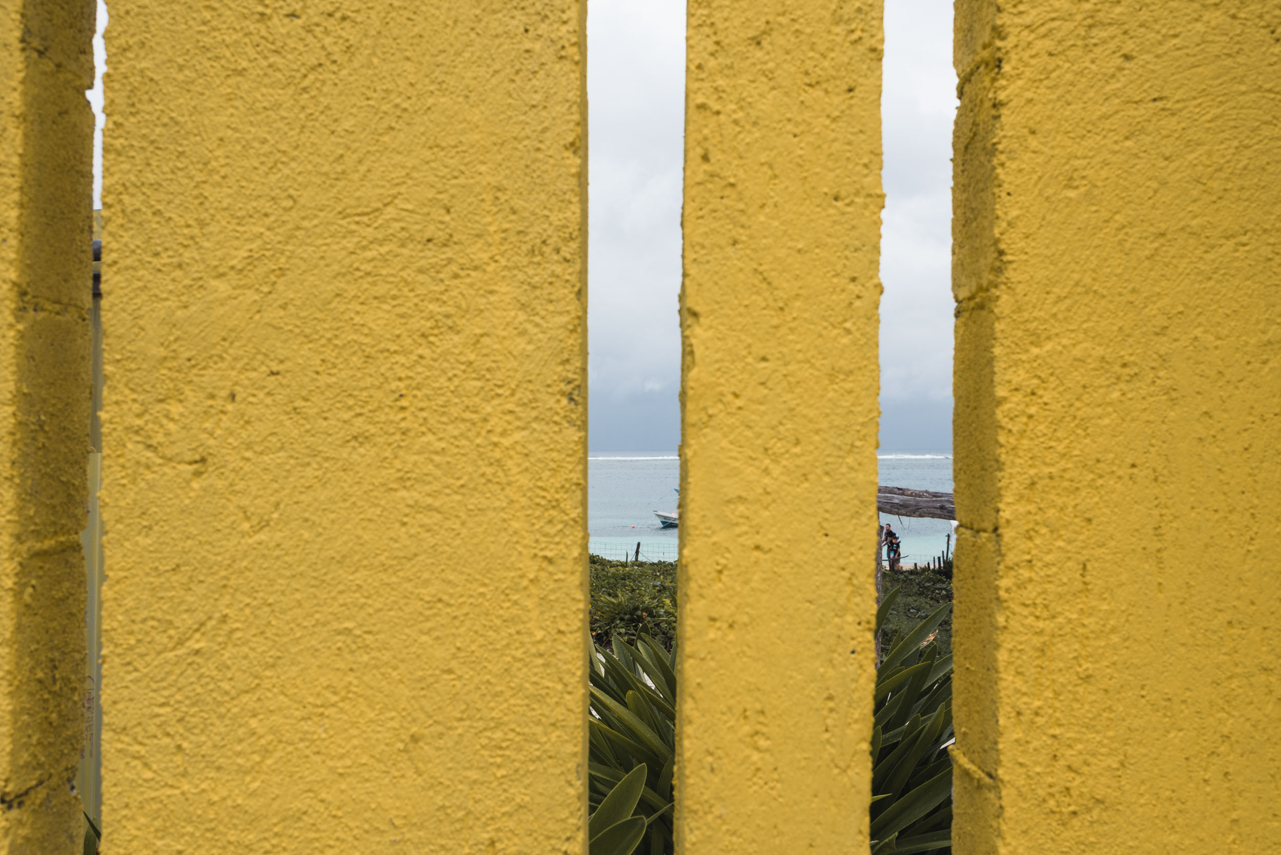 Puerto Morelos yellow fence