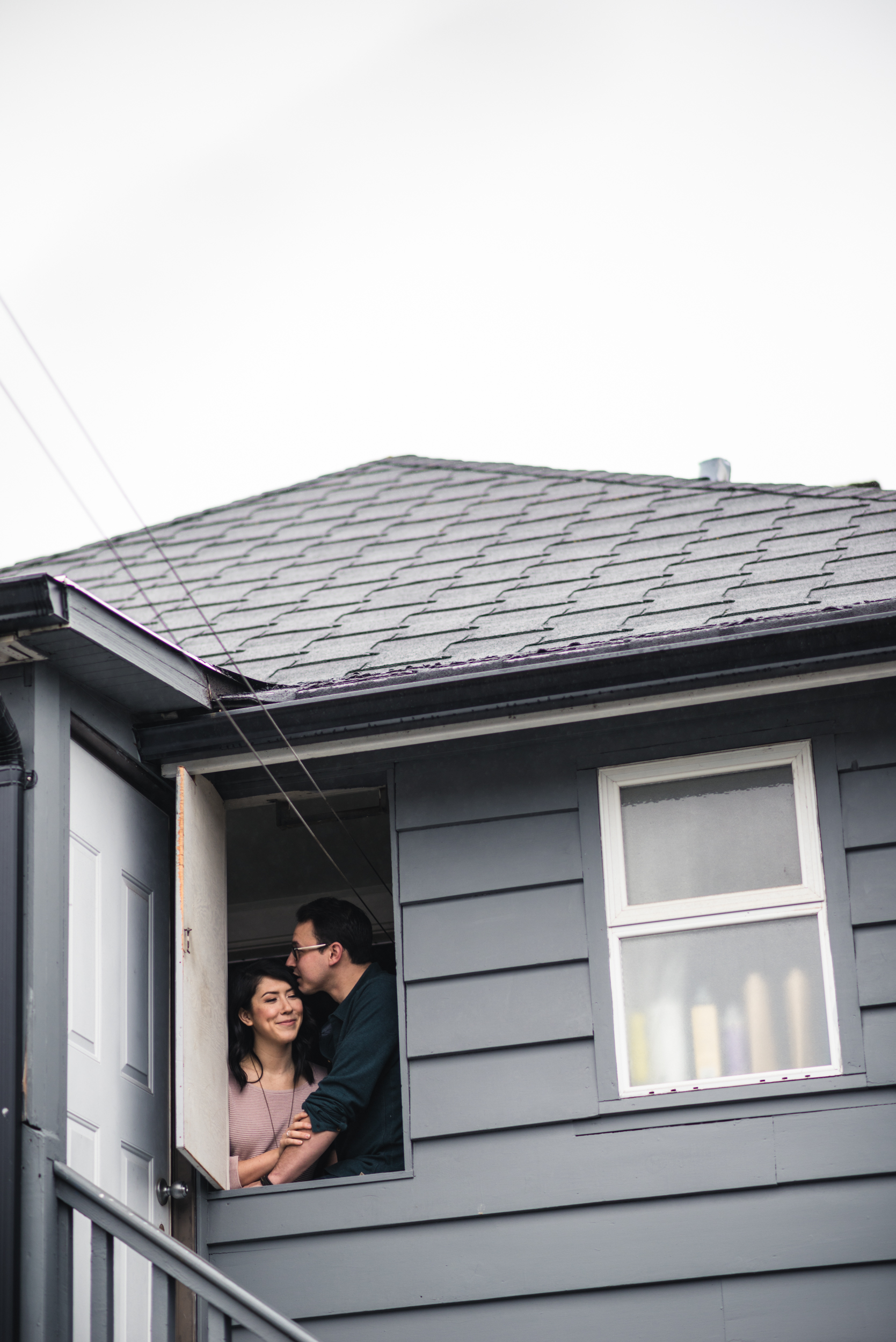 Couple in window