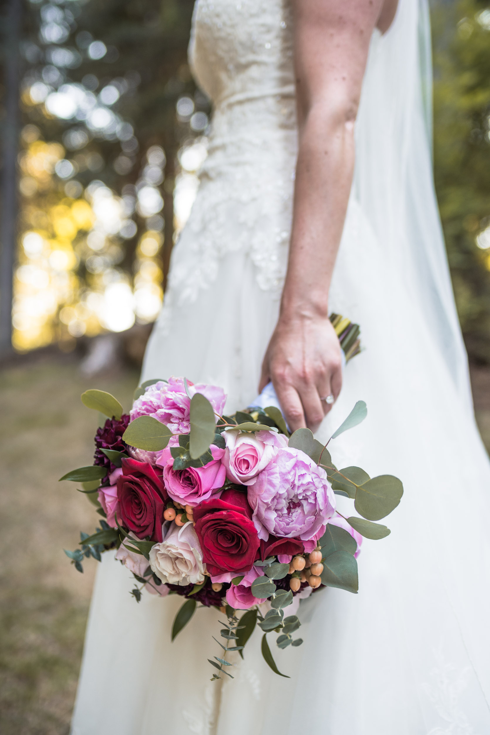 Bride with bouquet