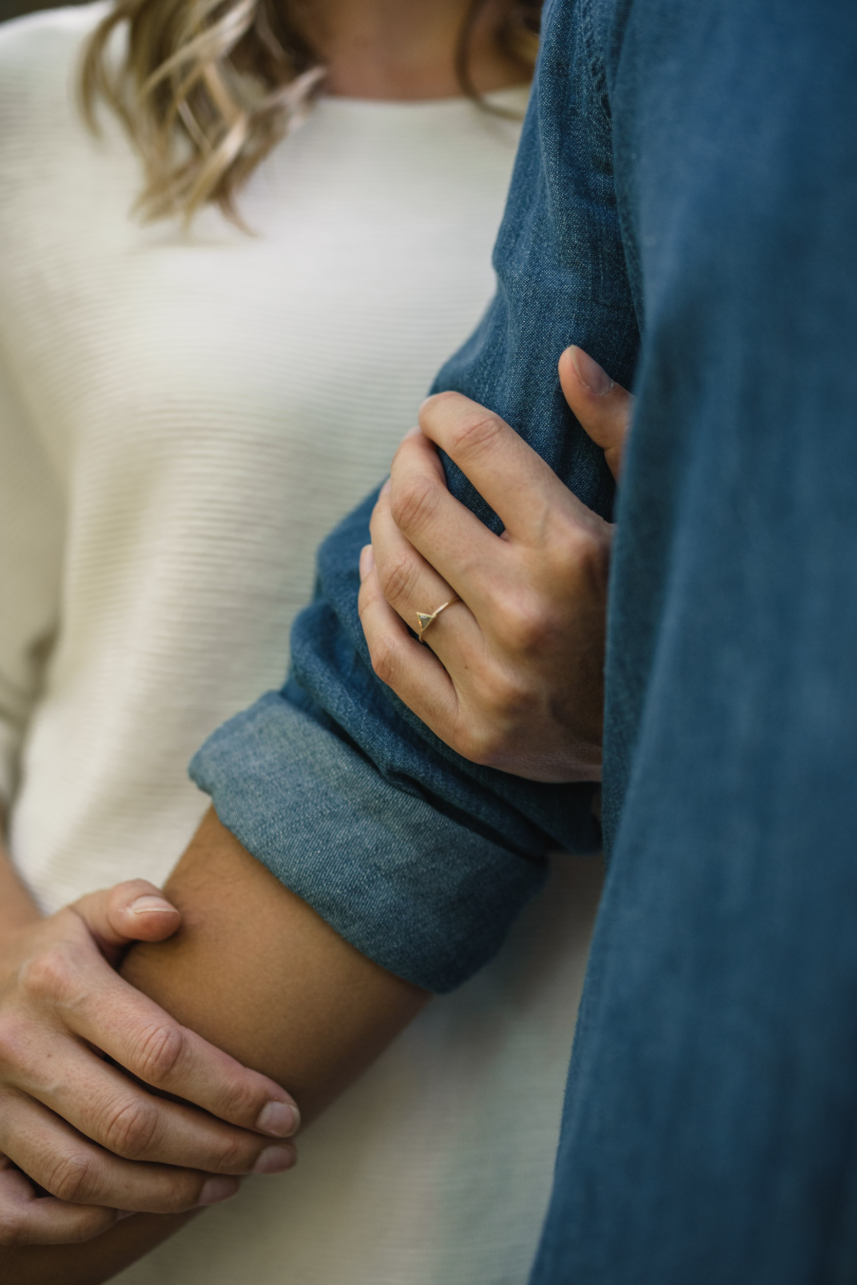 Engagement ring closeup