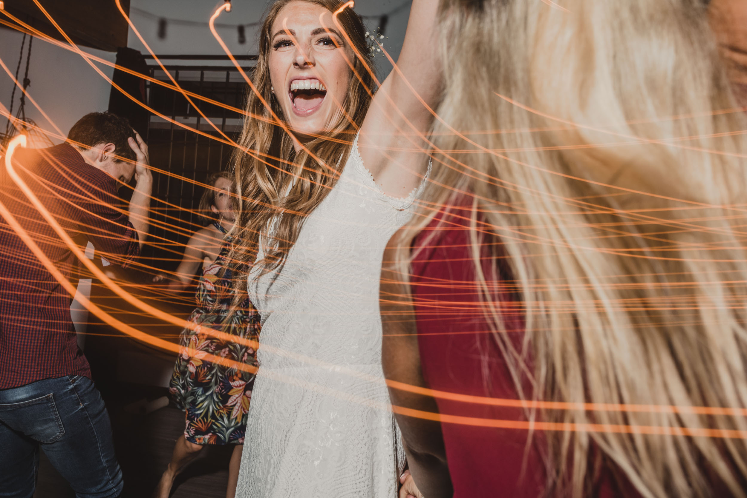 Bride dancing at afterparty