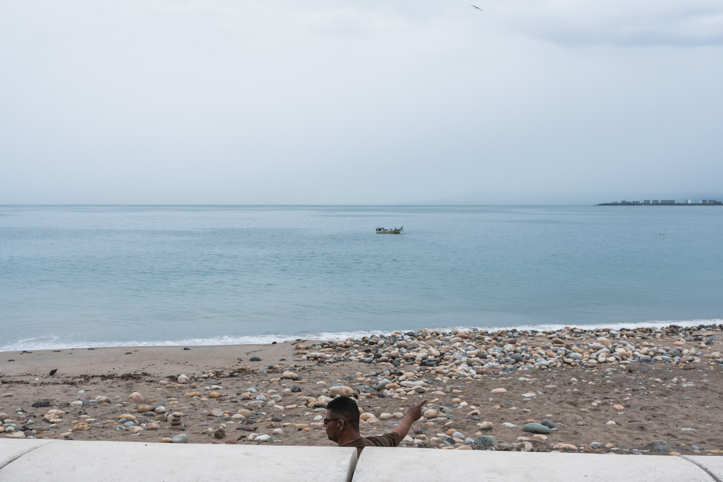 Puerto Vallarta Malecon beach street scene