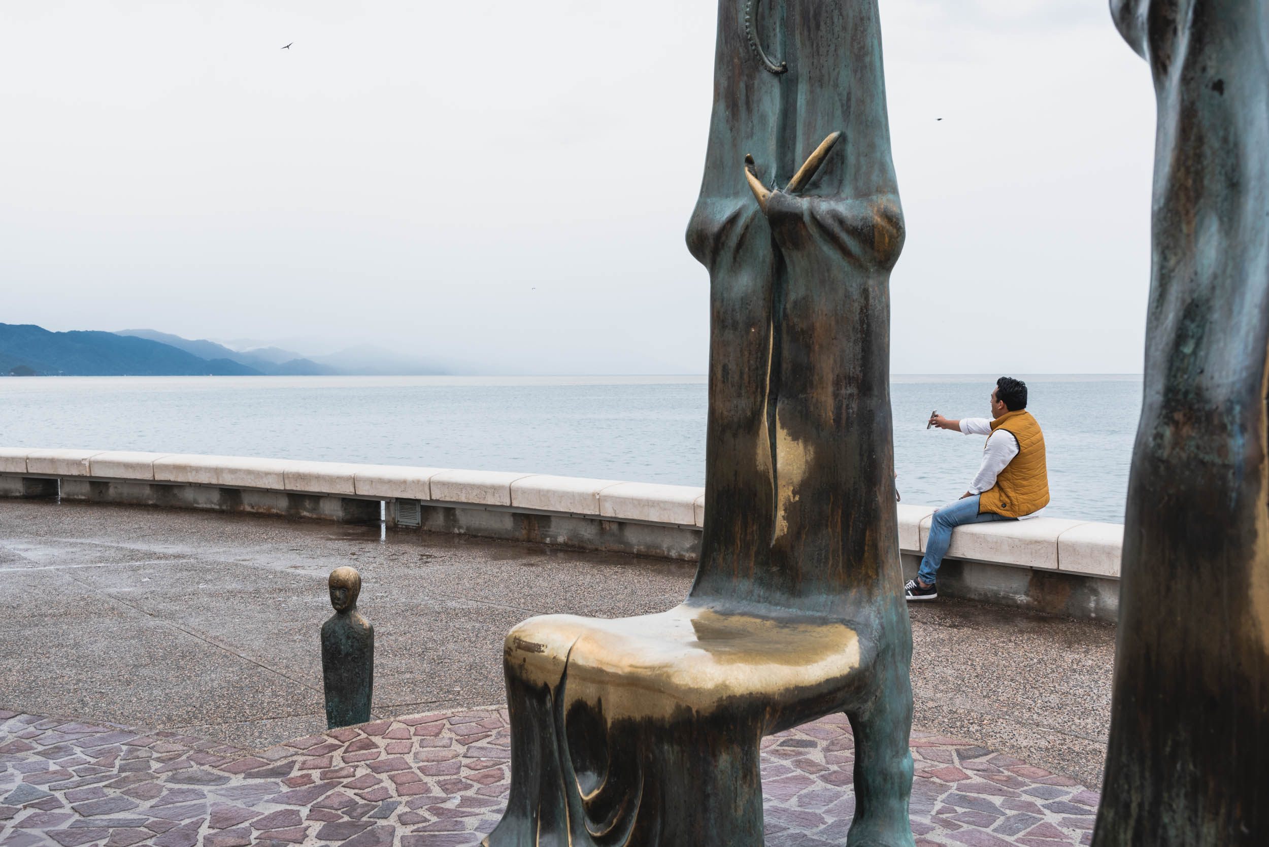 Puerto Vallarta Malecon street scene