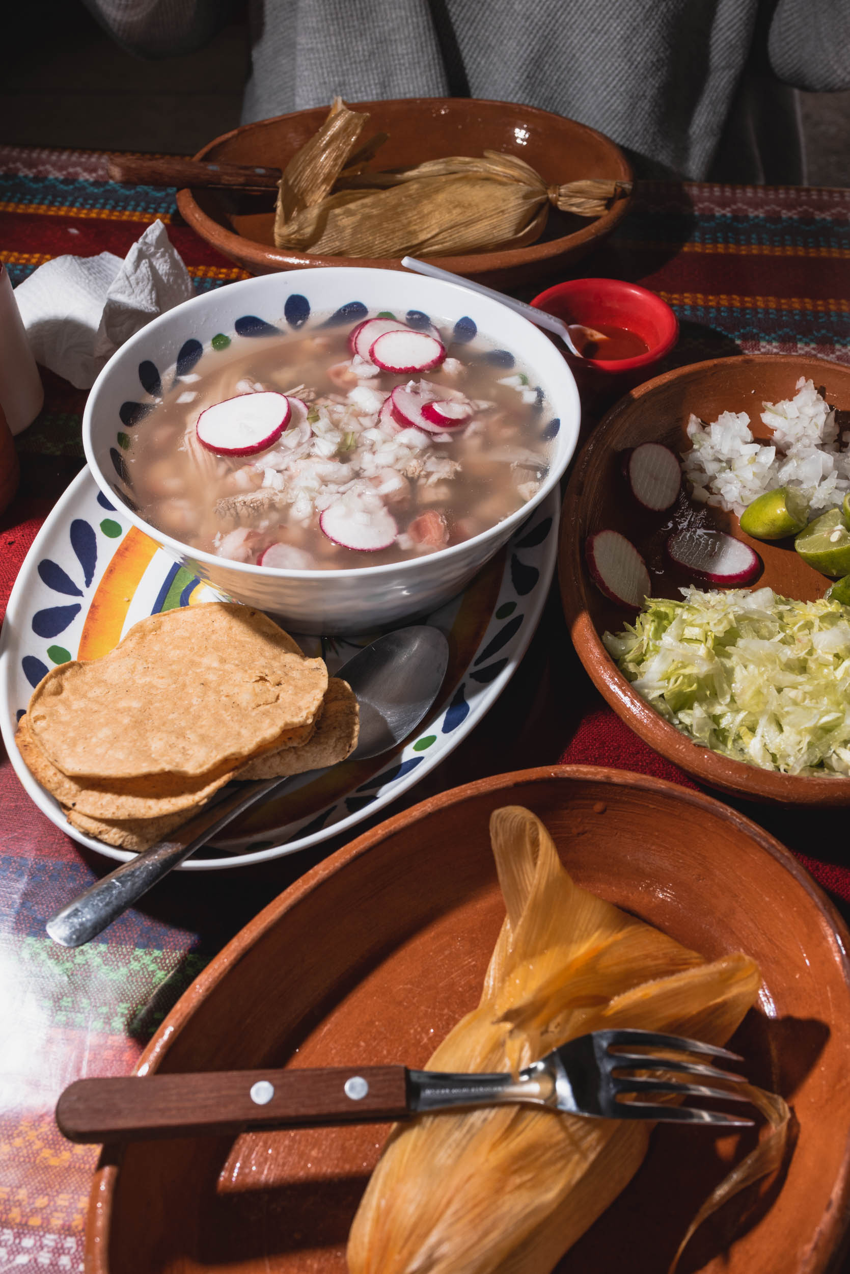 Puerto Vallarta pozole and tamale lunch