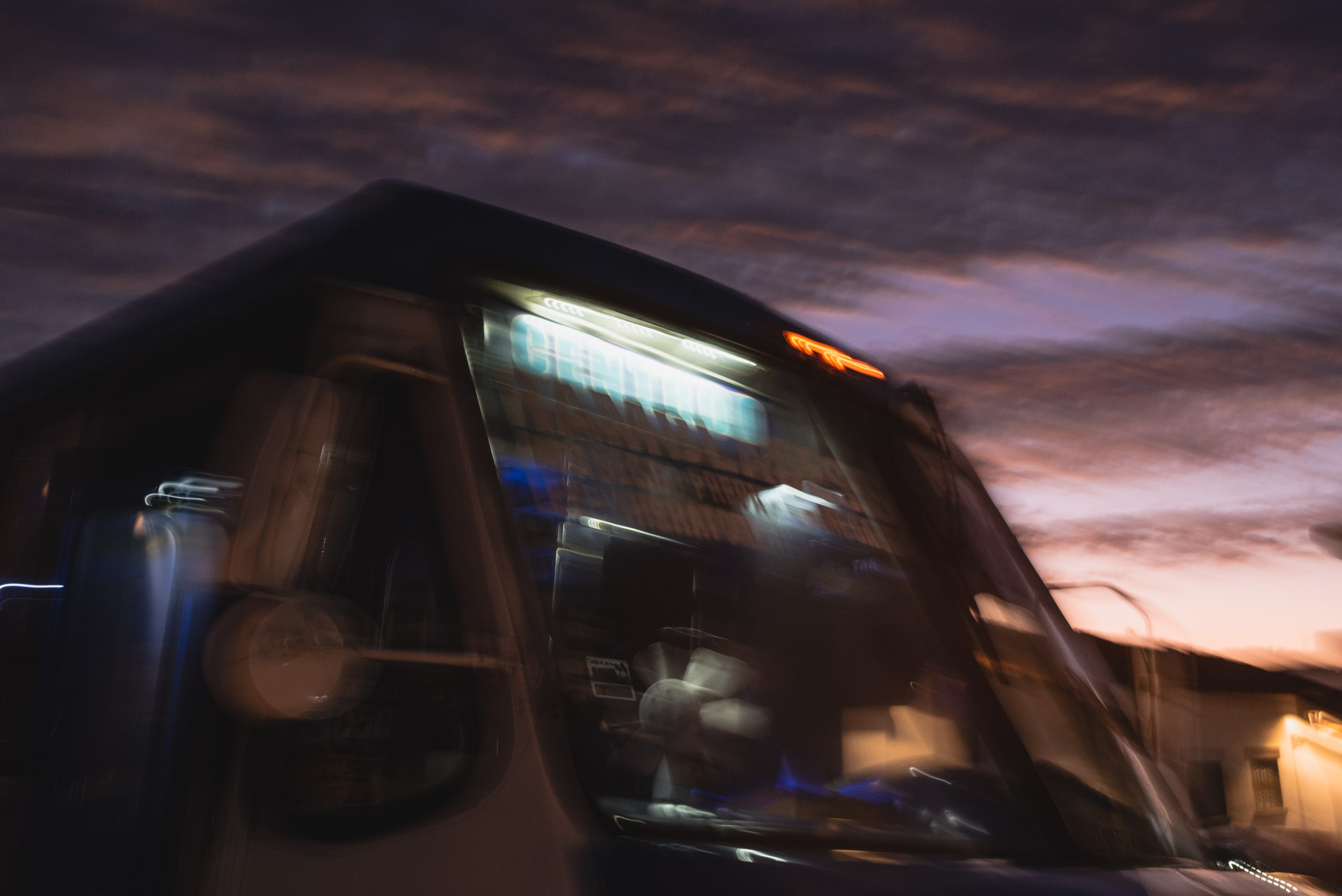 Puerto Vallarta nighttime bus ride
