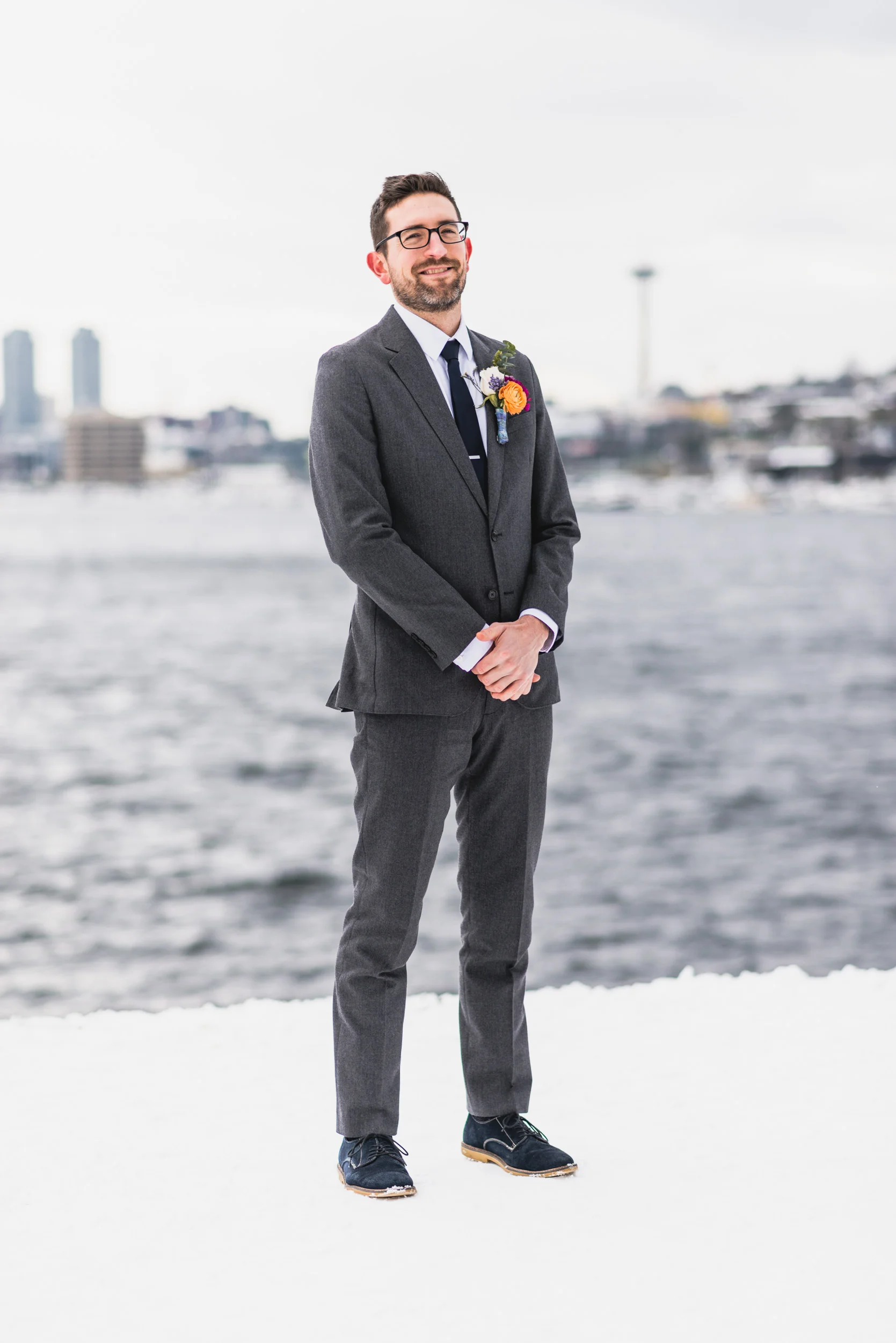 Groom outdoor portrait