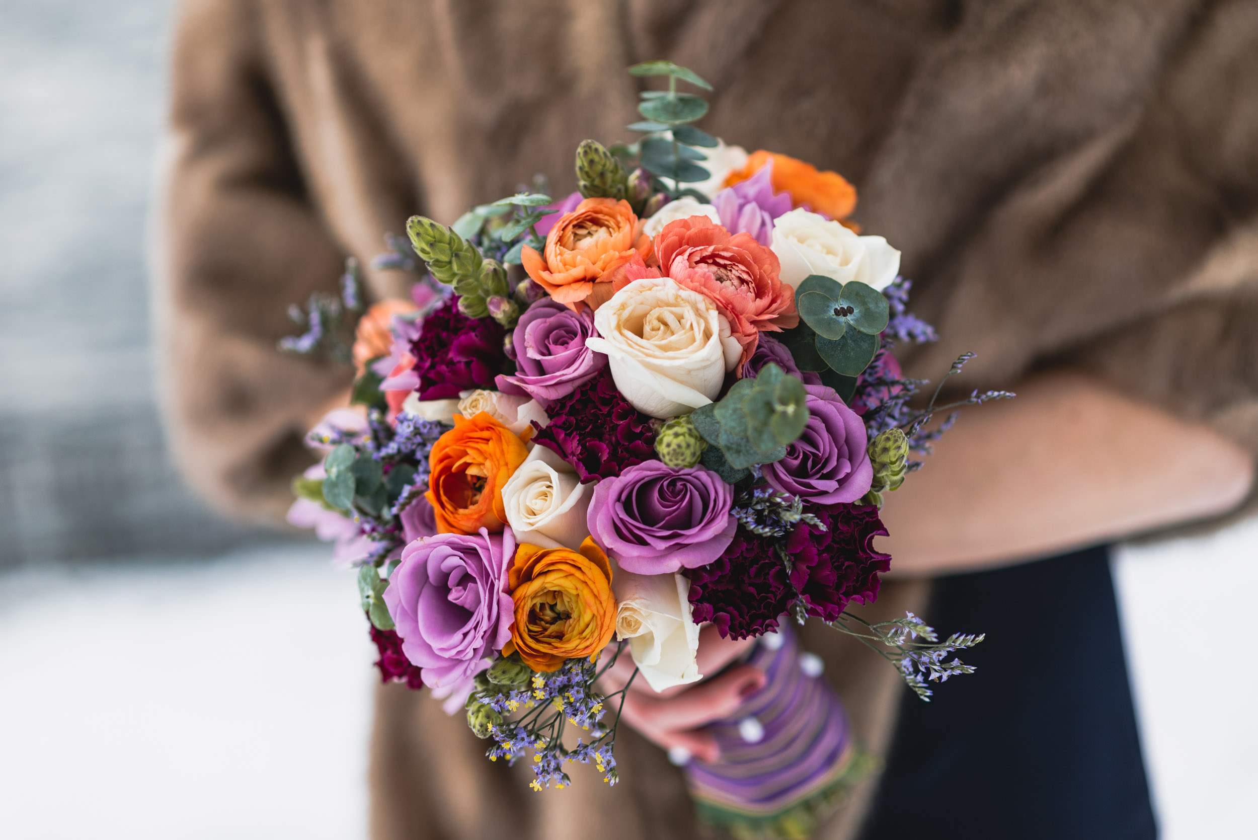 Bride bouquet detail