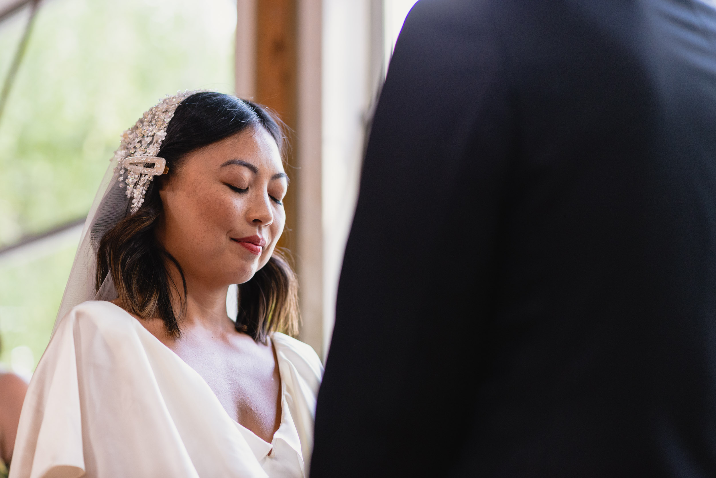 Bride at ceremony