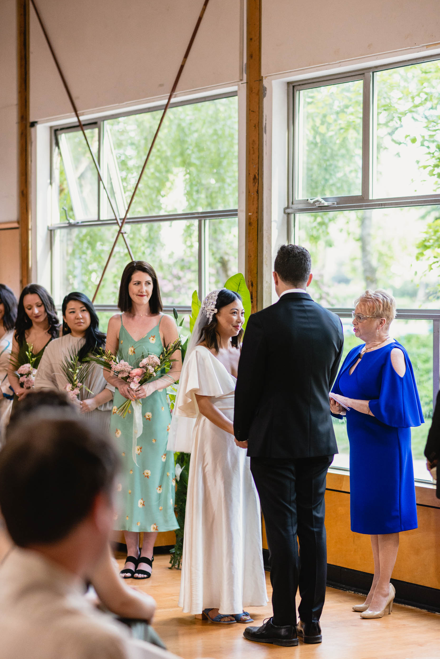 Bride and Groom at ceremony