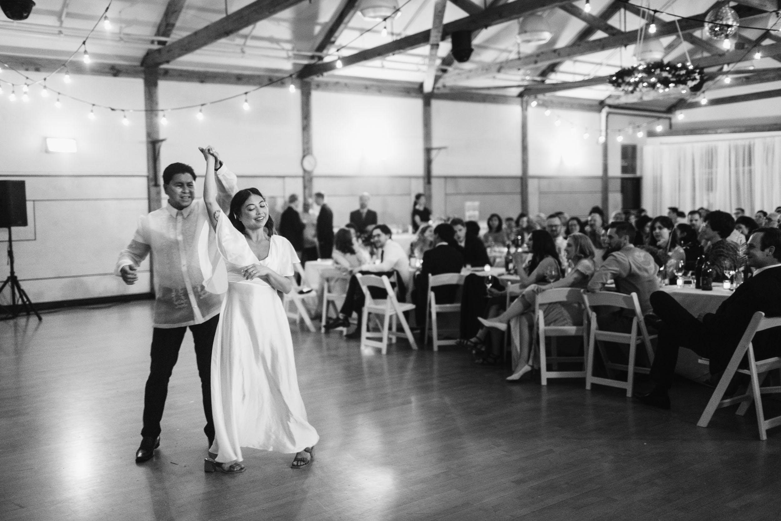 Bride and father dance