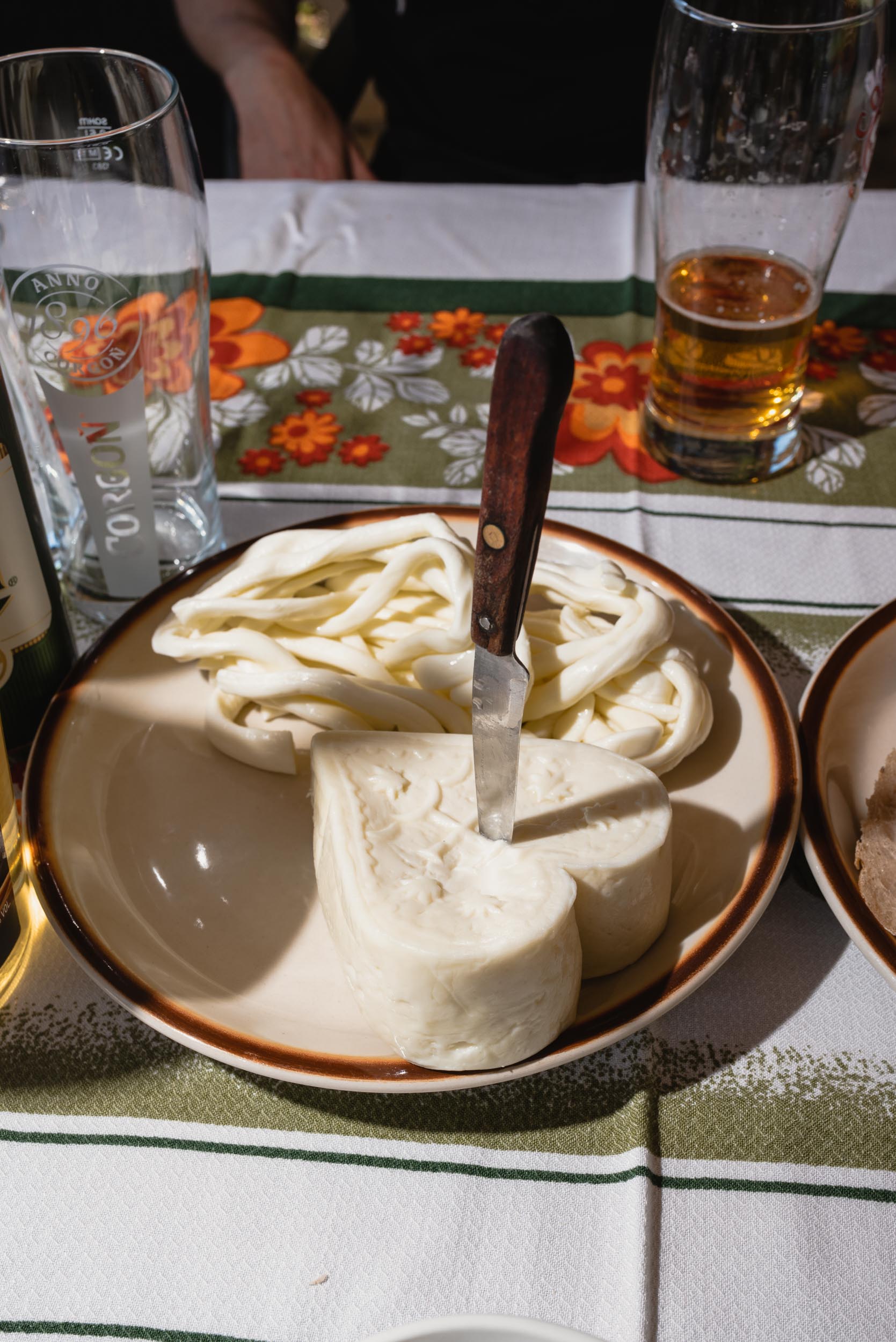 Slovak sheep cheese heart-shaped