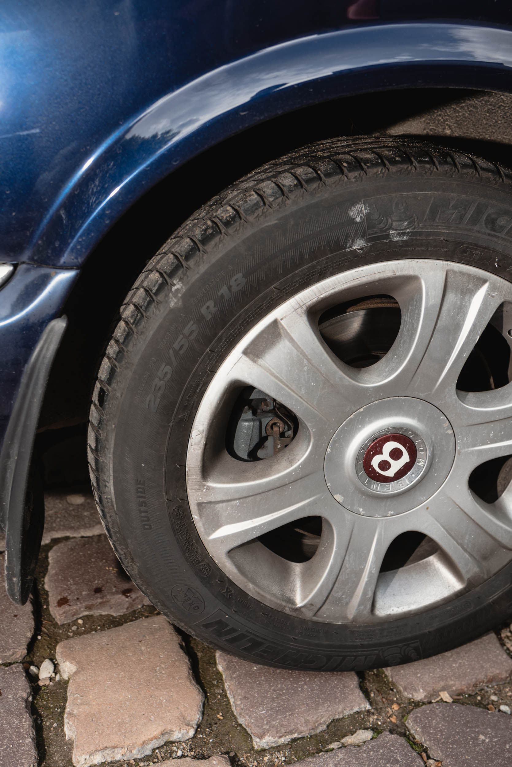 Bentley wheel in Krakow Old Town