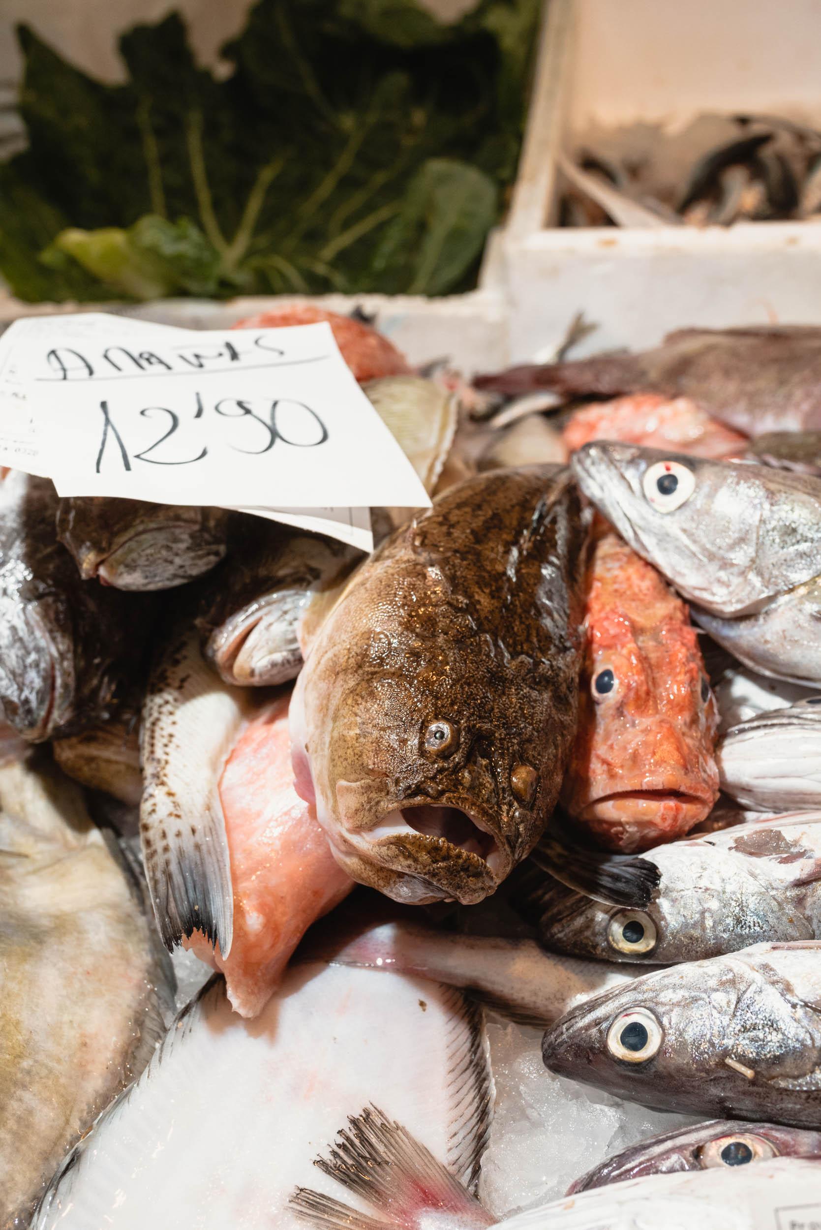 Fish for sale in Sineu, Spain