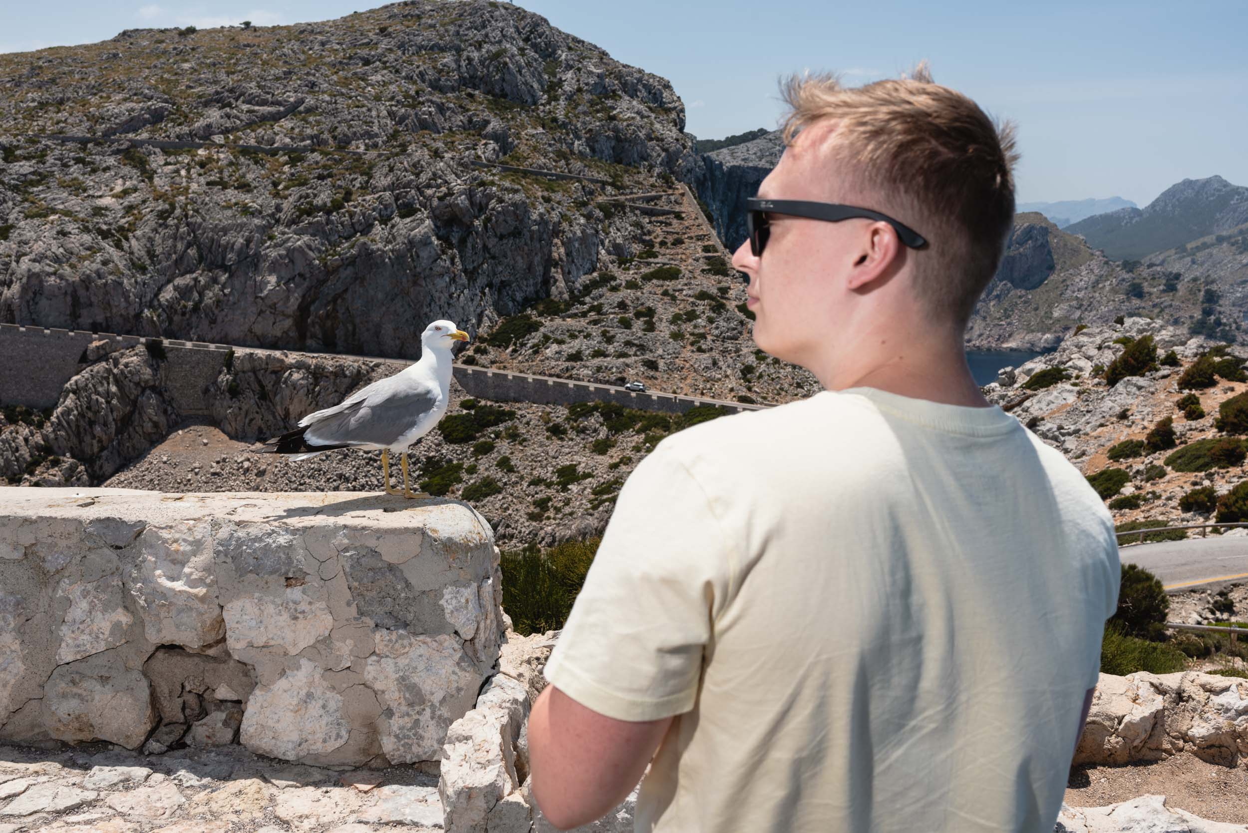 Man with seagull Cap Formentor