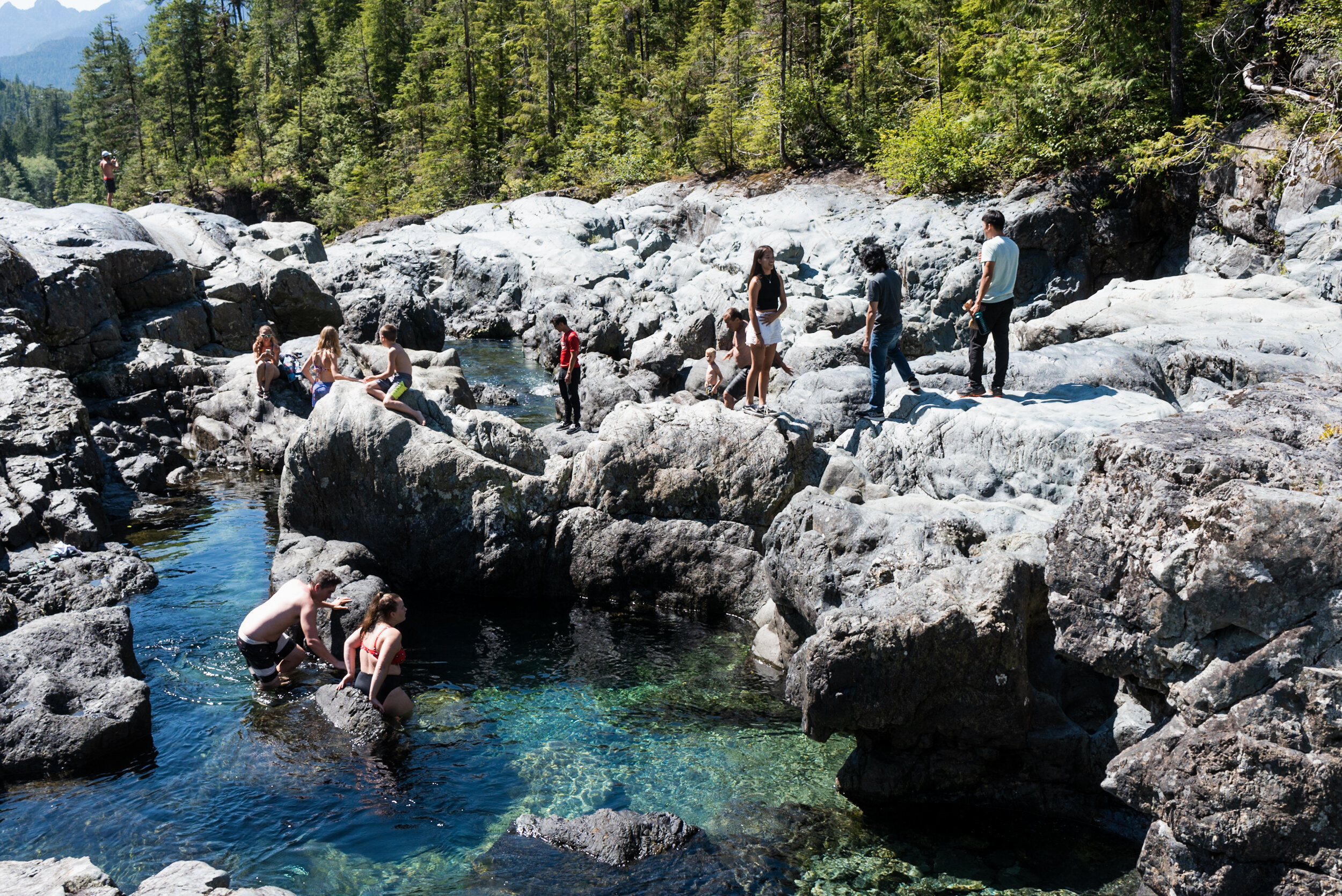 Kennedy River swimmers