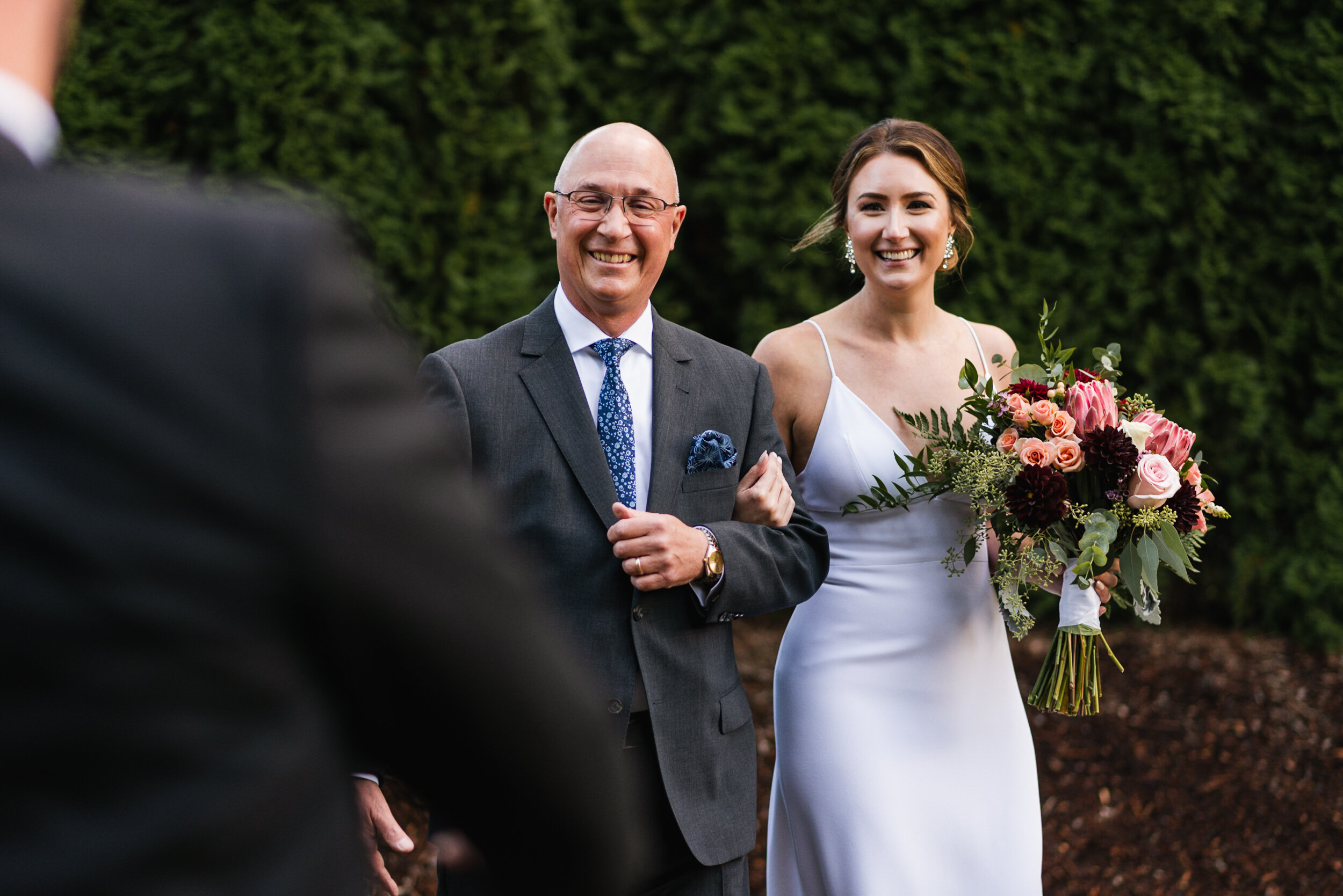 Father of the Bride meeting Groom