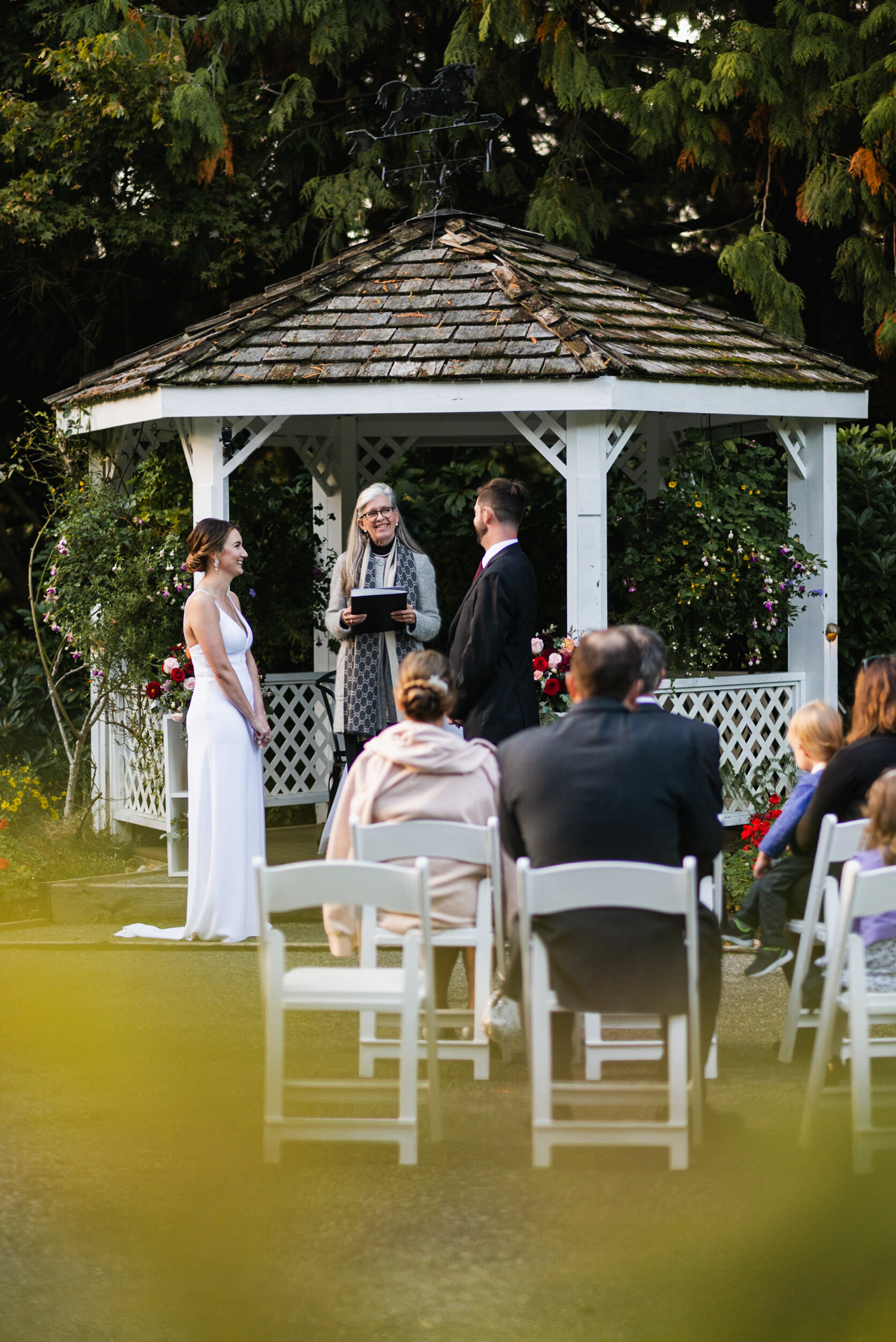 Bride and Groom during ceremony