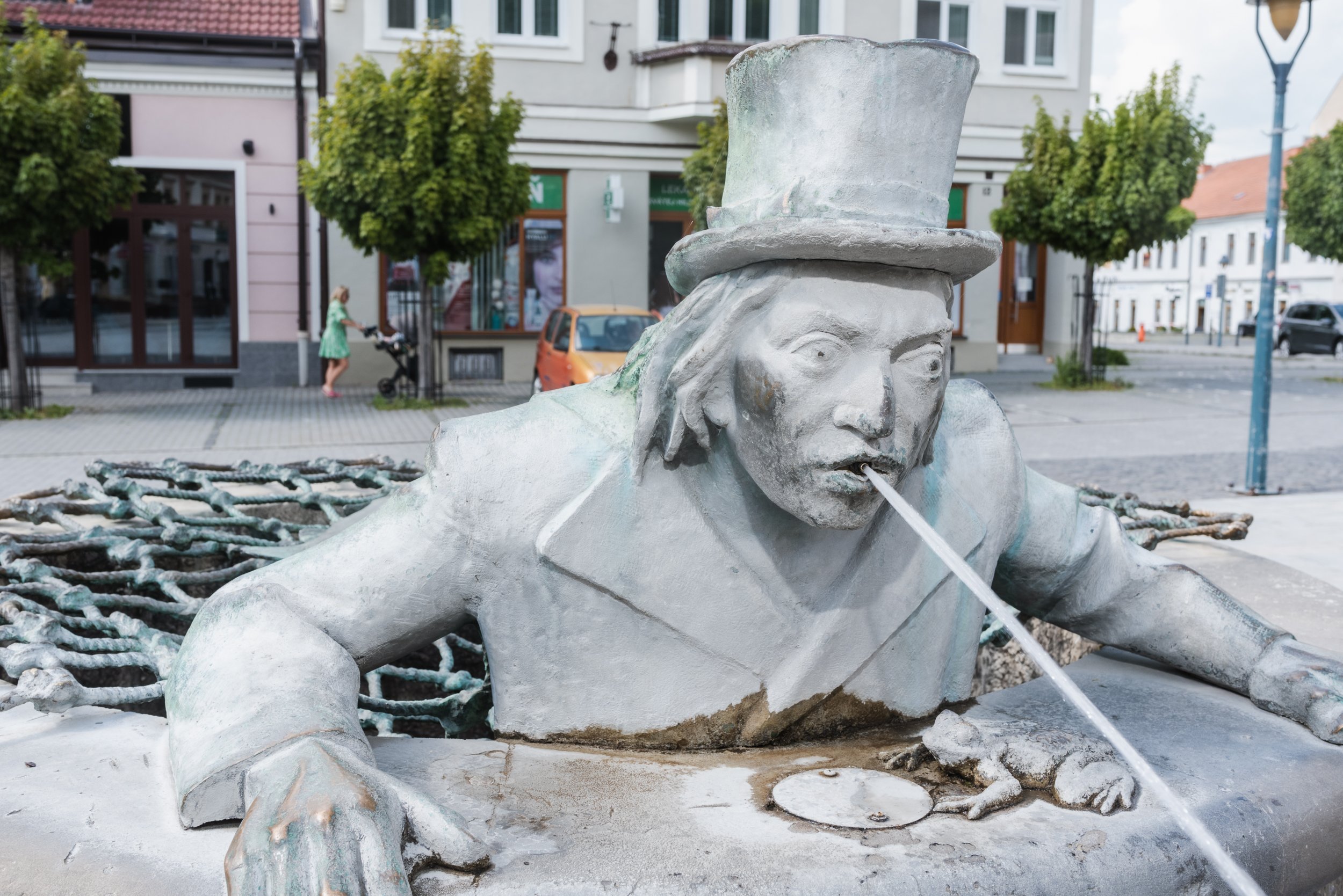 Fountain statue in Trenčin