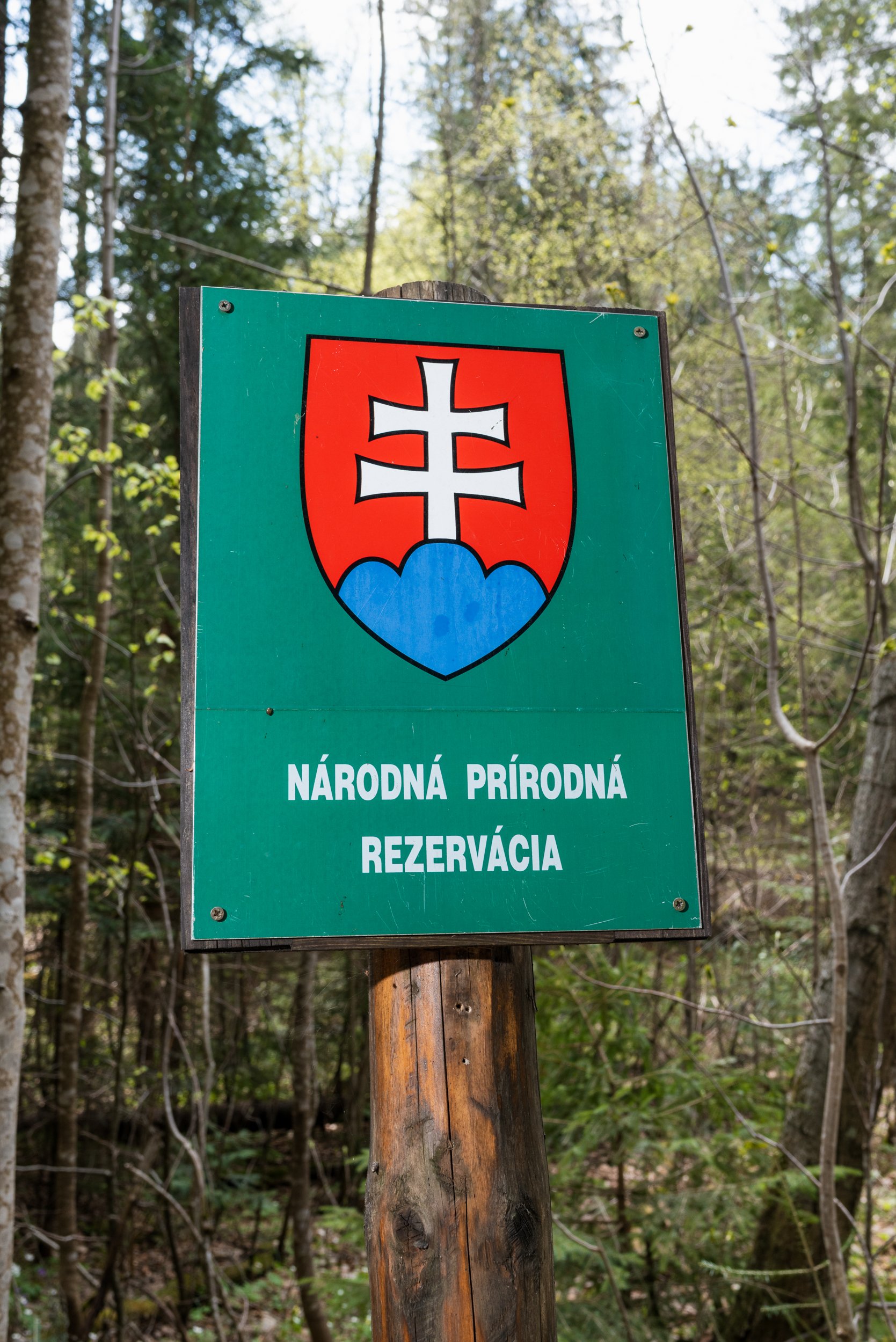 Slovak park signage