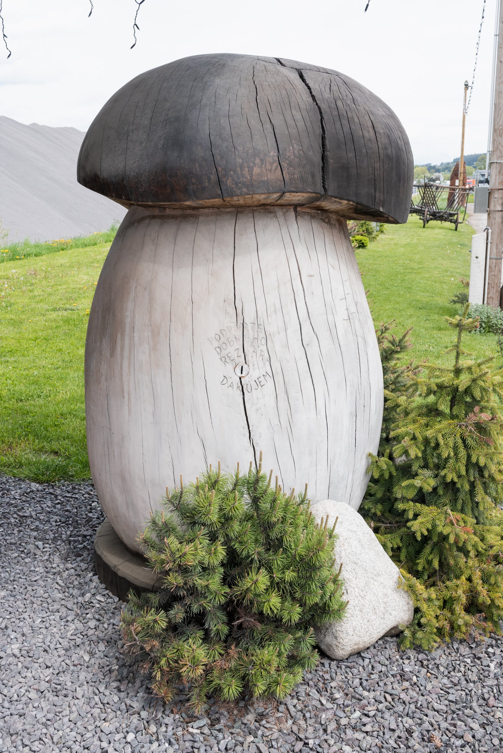 Large wooden mushroom Orava
