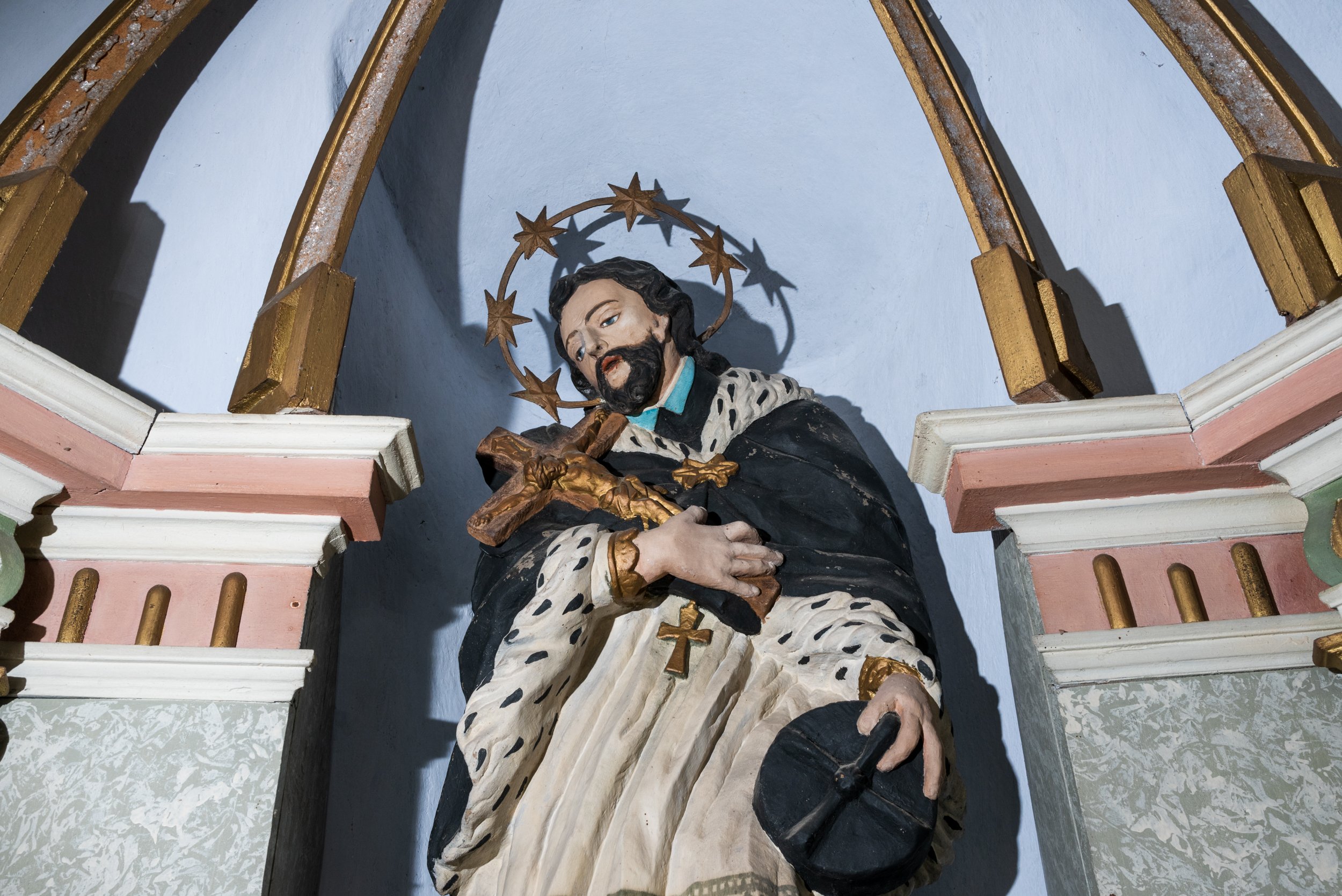 Jesus statue in church in Špania Dolina