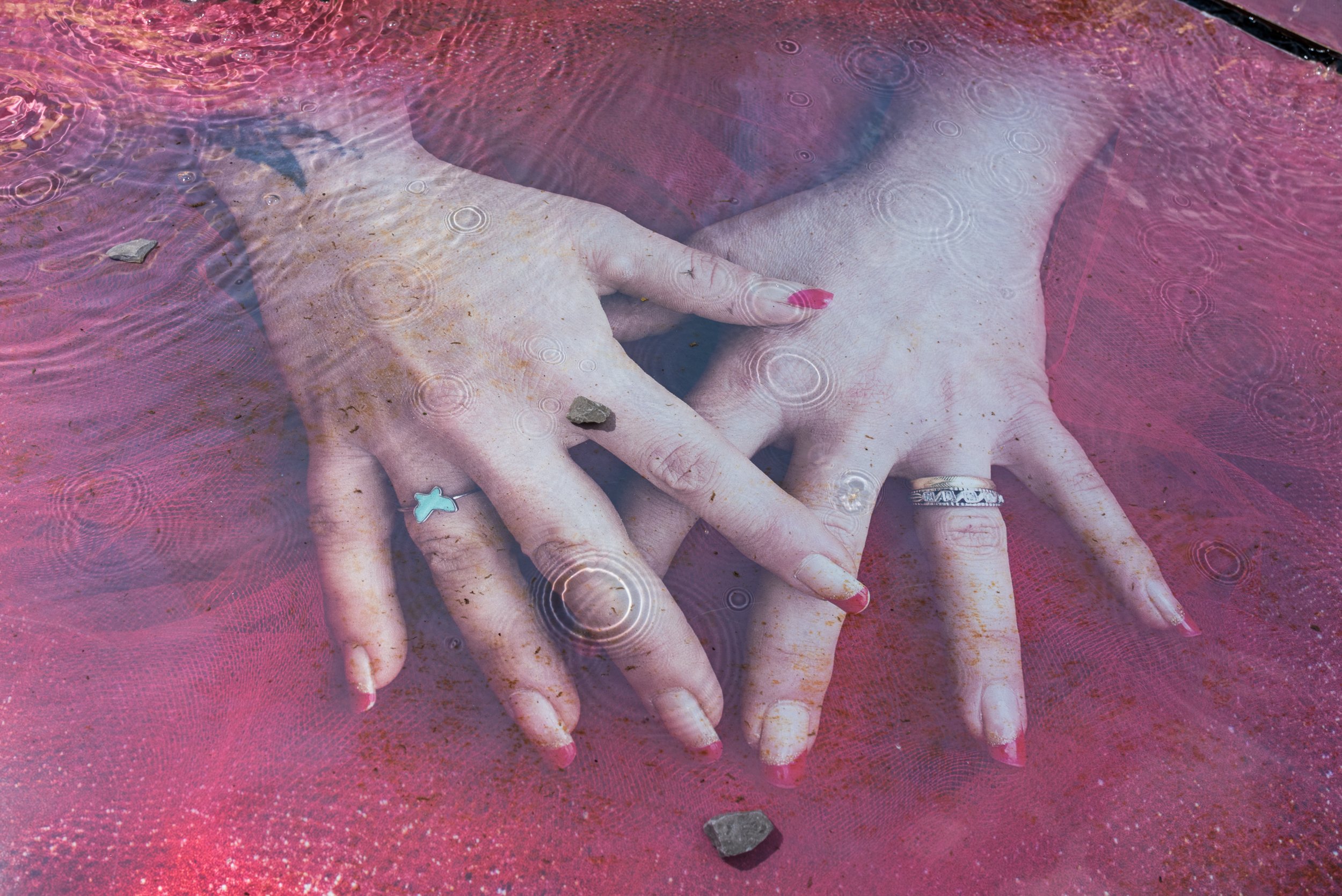 Hand in fountain Castelbuono