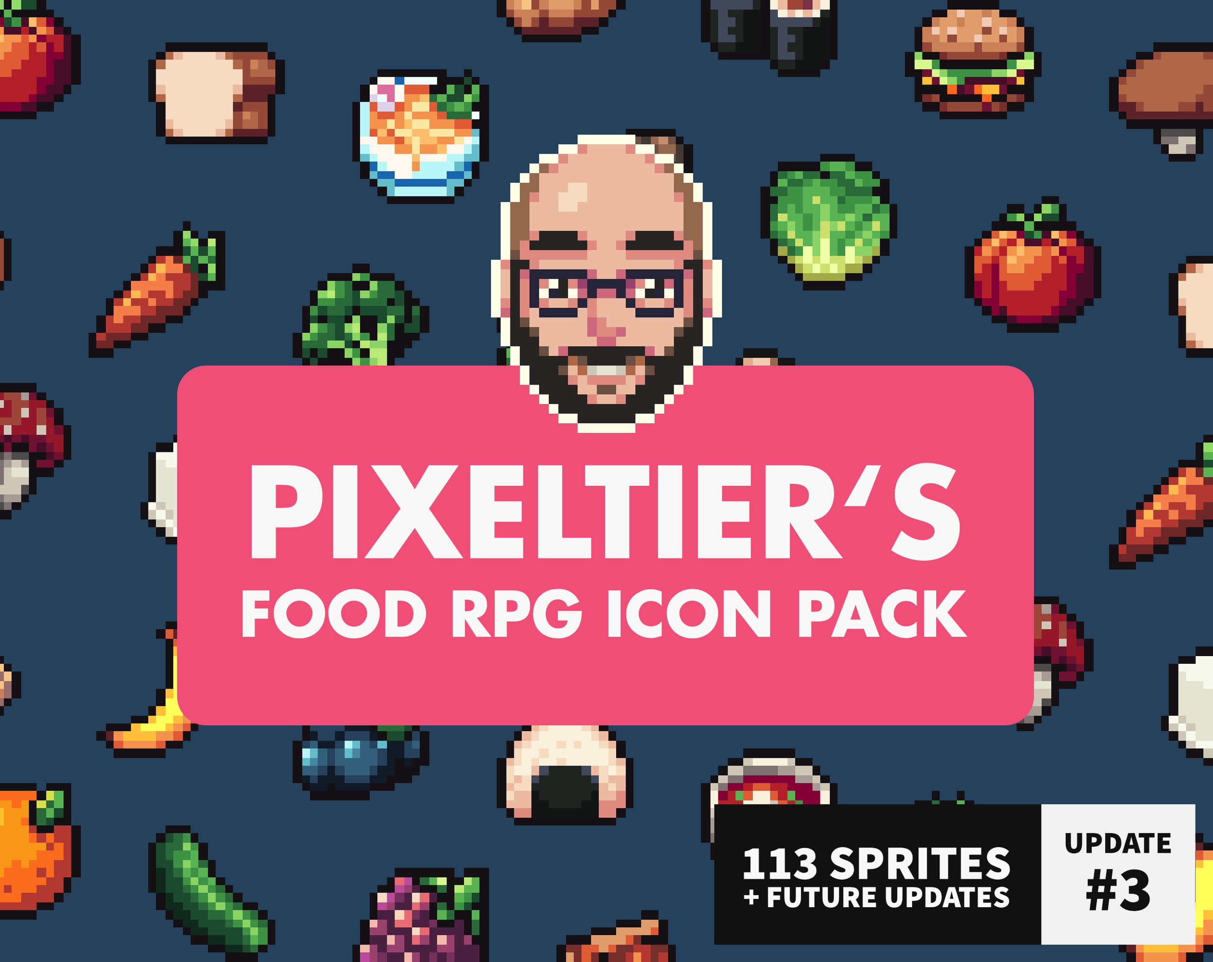 Pixeltier's 16x16 Food RPG Icon Pack