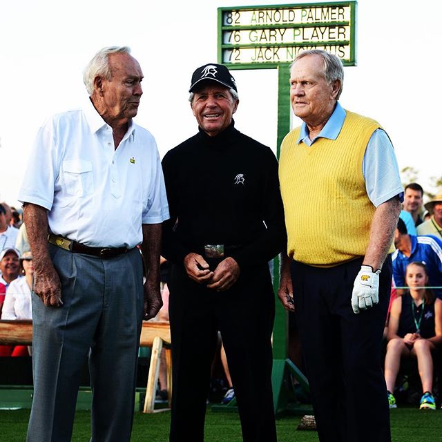 Hello friends, happy masters weekend! Name a better trio who would have crushed a #shotstick