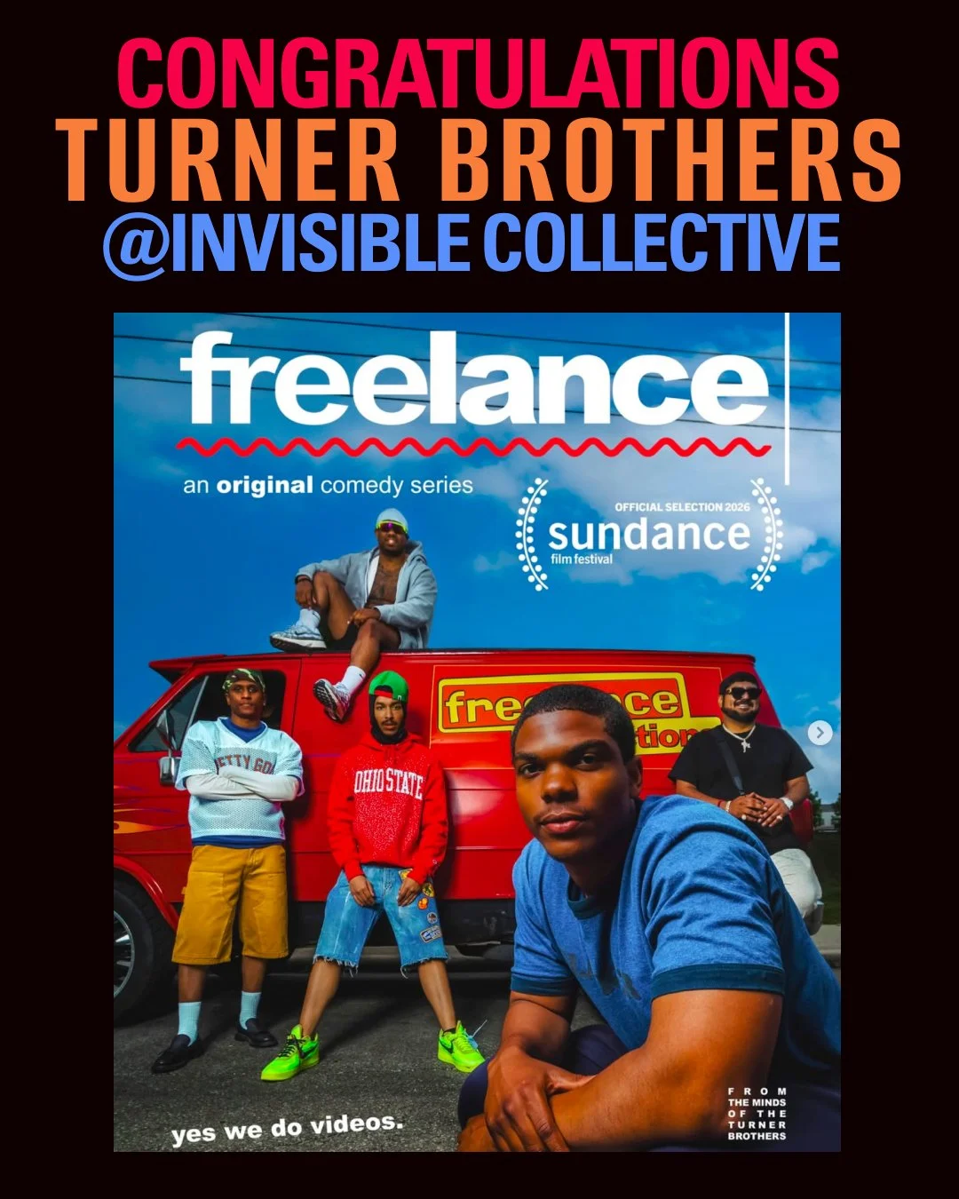 FreeLance, the new scripted series from The Turner Brothers, officially debuted at the 2026 Sundance Film Festival. ⁠
The series follows a young filmmaker&mdash;played by Spence Moore II &mdash;documenting the messy, hopeful, and wildly creative jour