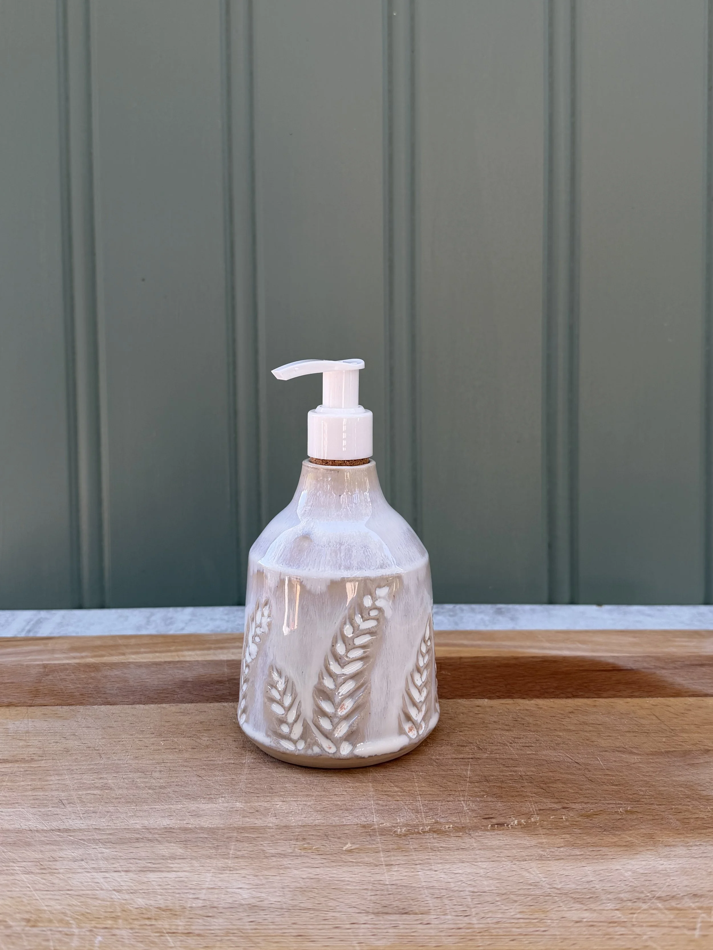 Carved Soap Bottle