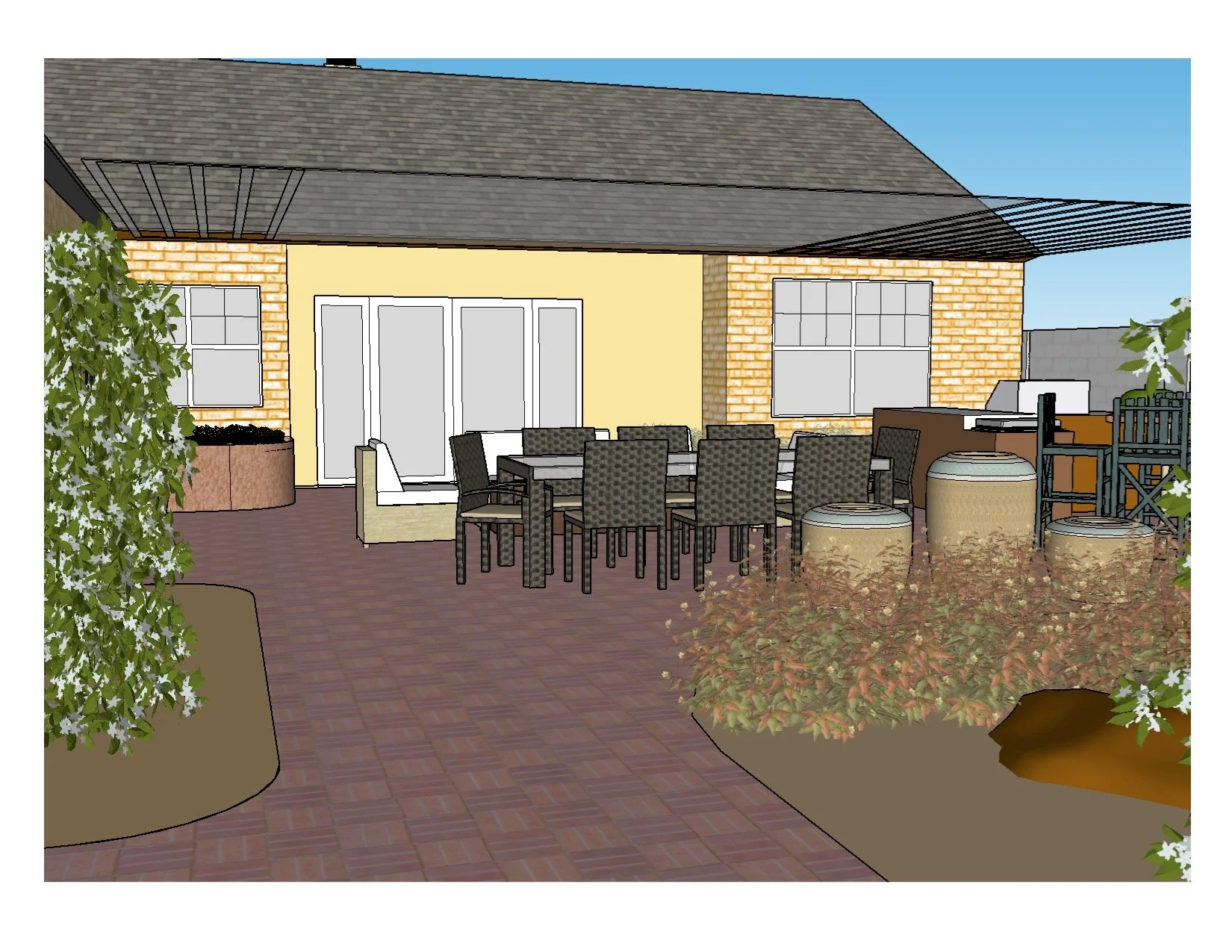 Residential Backyard