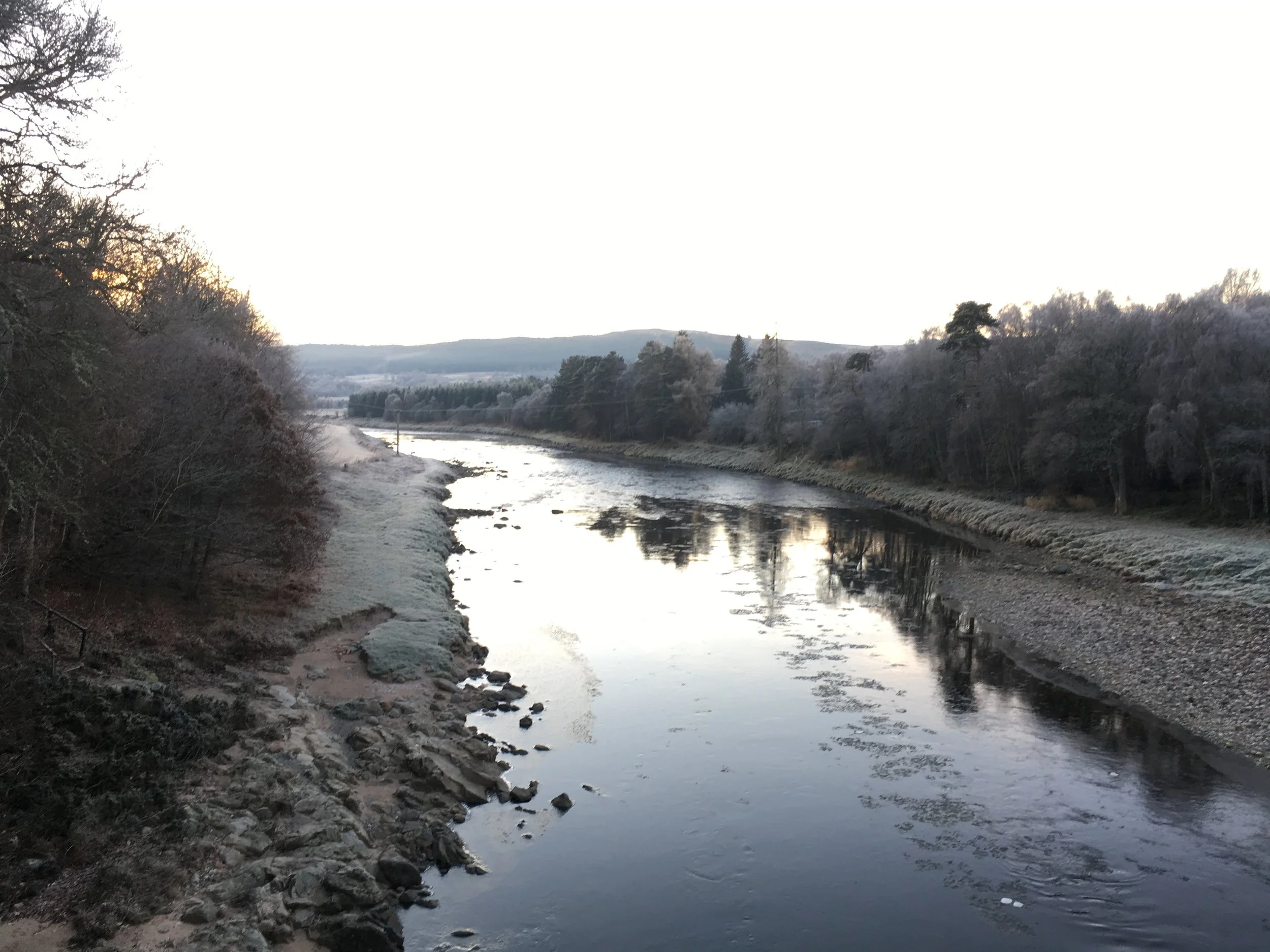 A frosty Dee on my way to Braemar