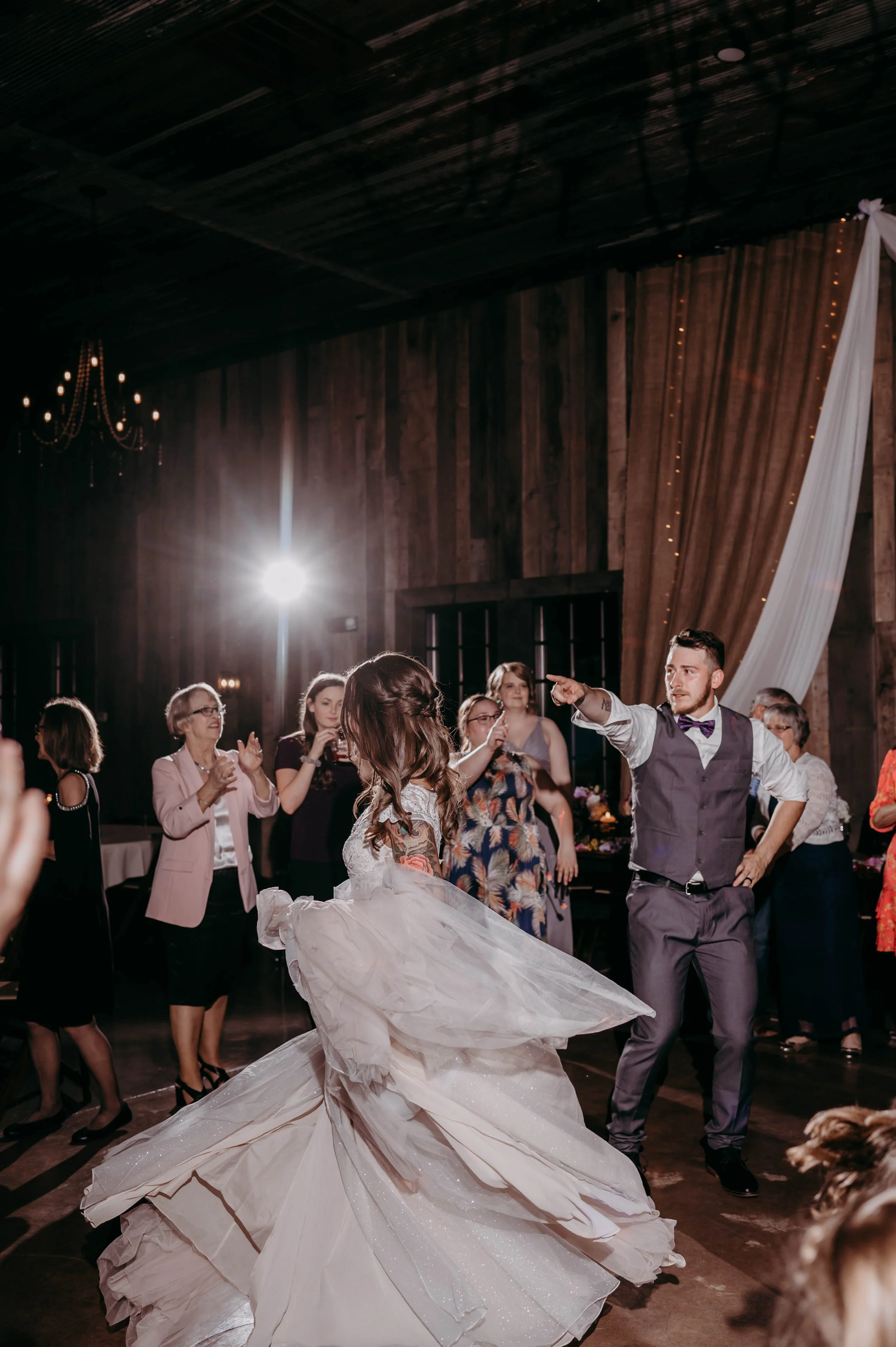 It's the dress twirl for me!
