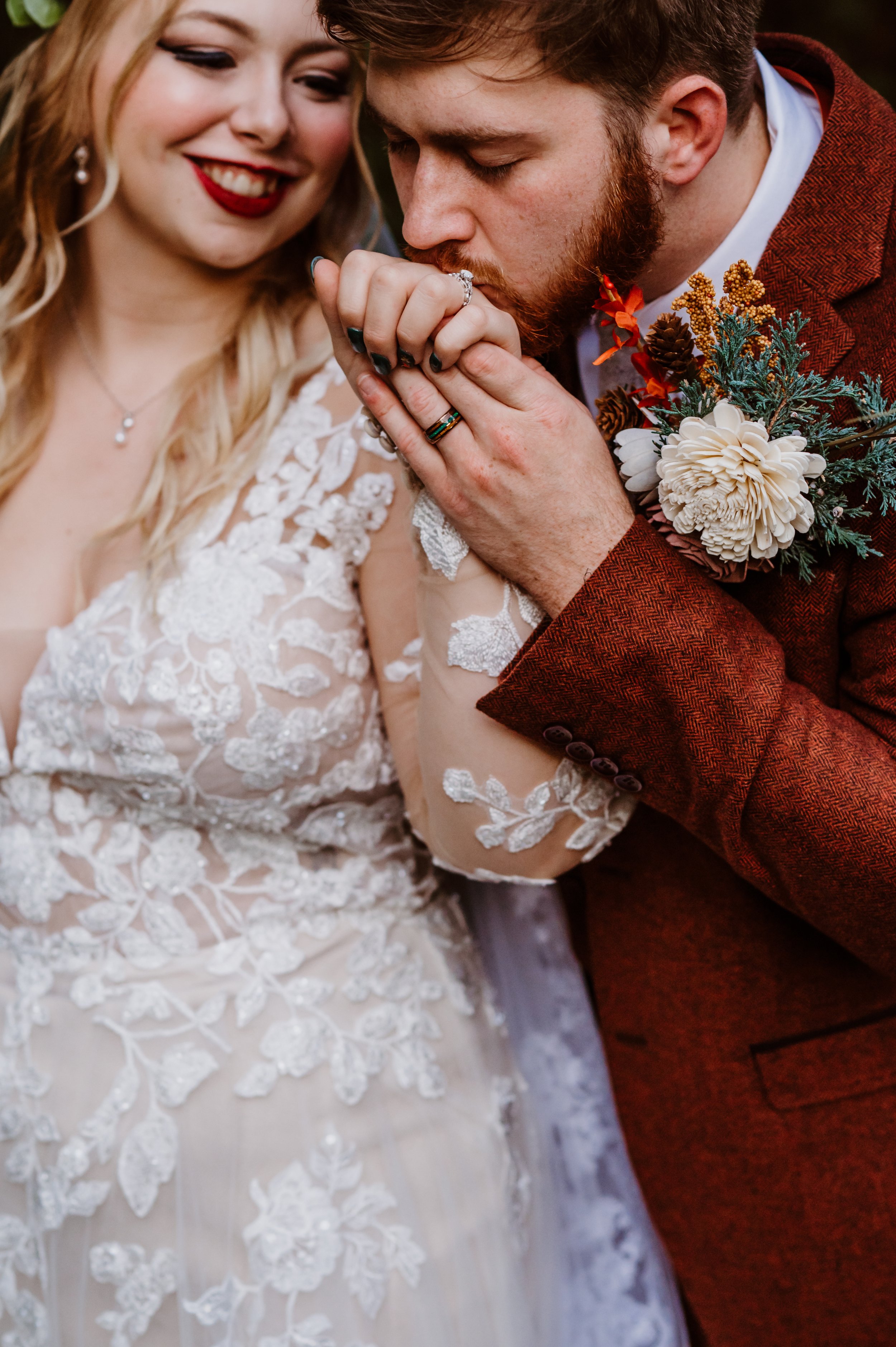 Blushing Bride looks so beautiful!