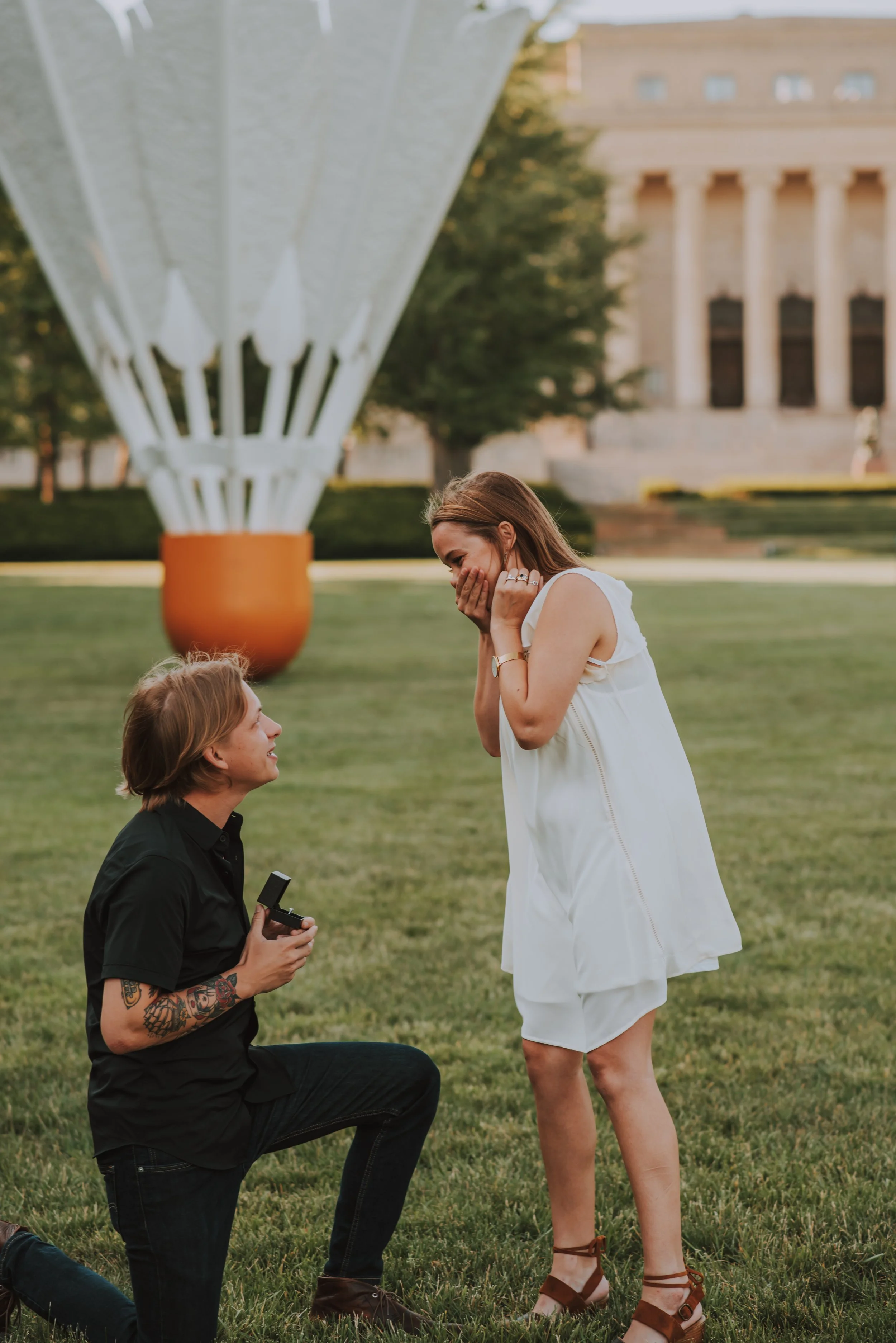 She was so excited and said YES!