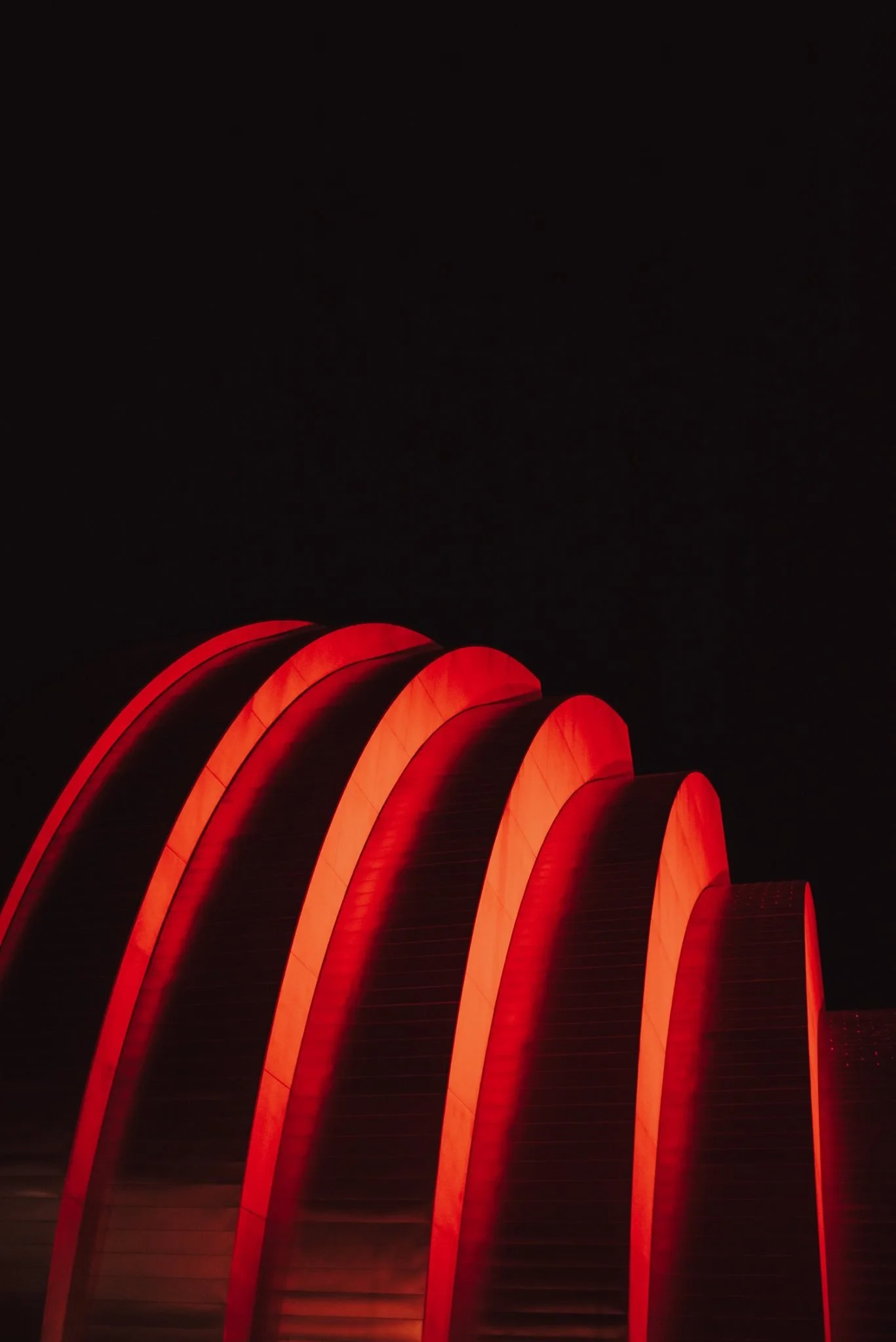 Kauffman Performing Arts in Red