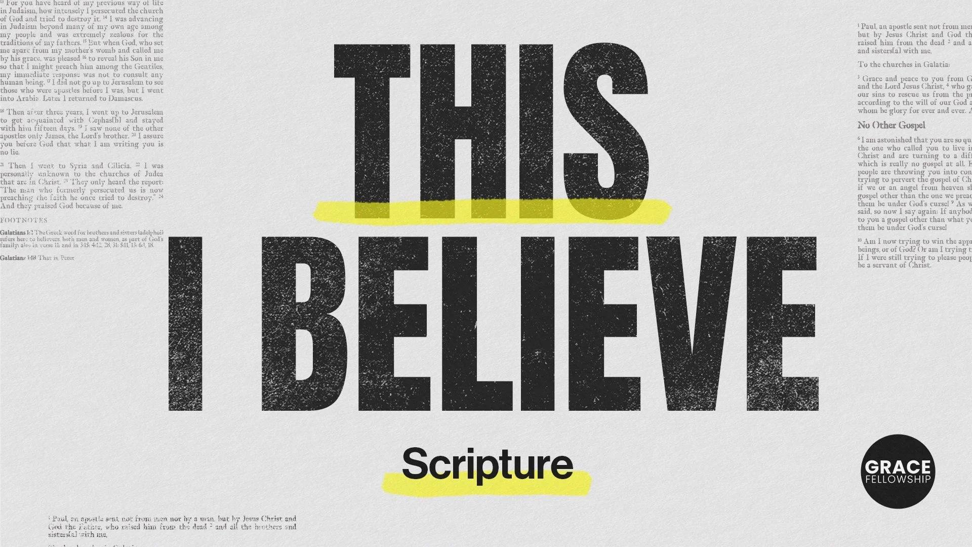 This I Believe: Scripture